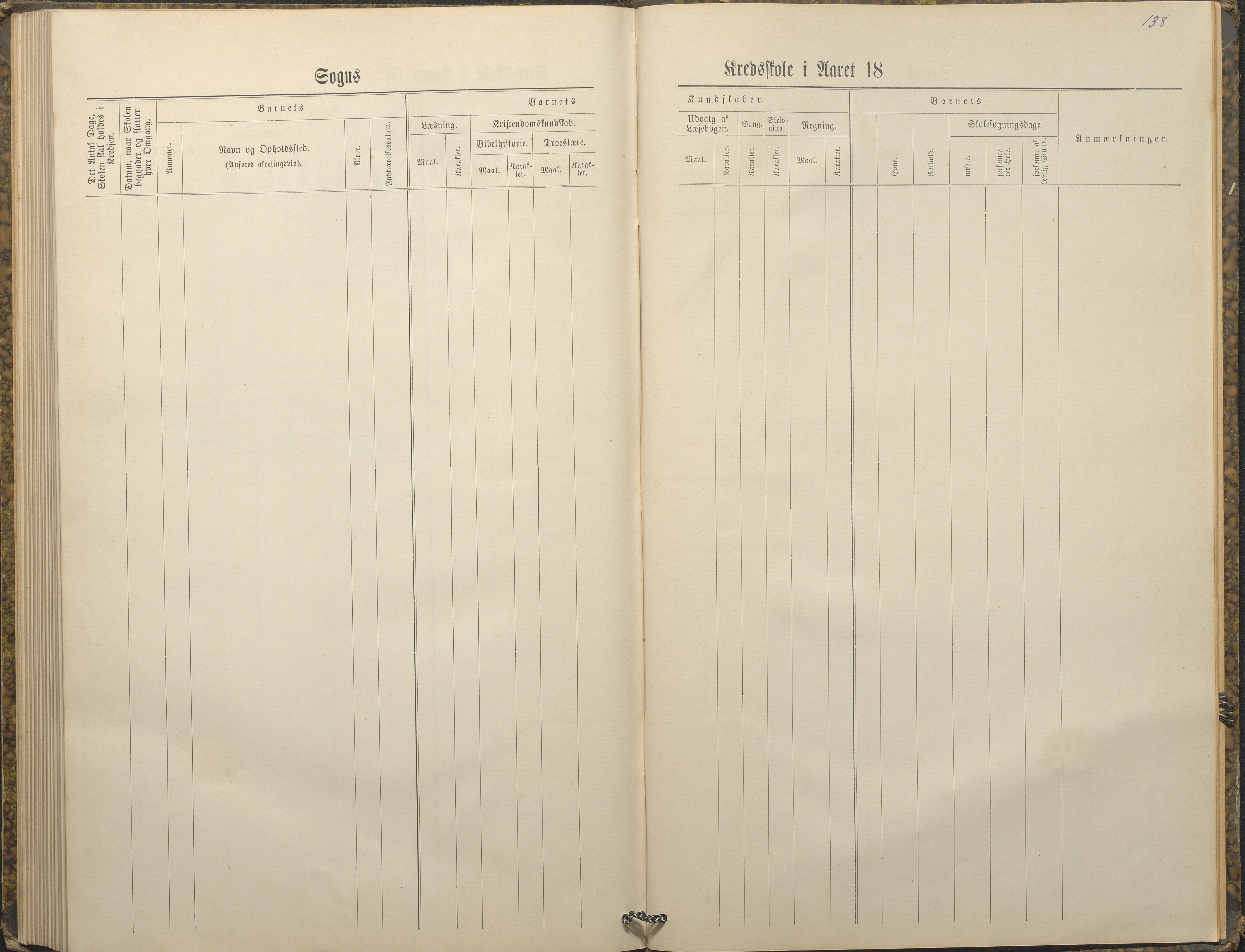 Austre Moland kommune, AAKS/KA0918-PK/09/09c/L0008: Skoleprotokoll, 1883-1891, p. 138