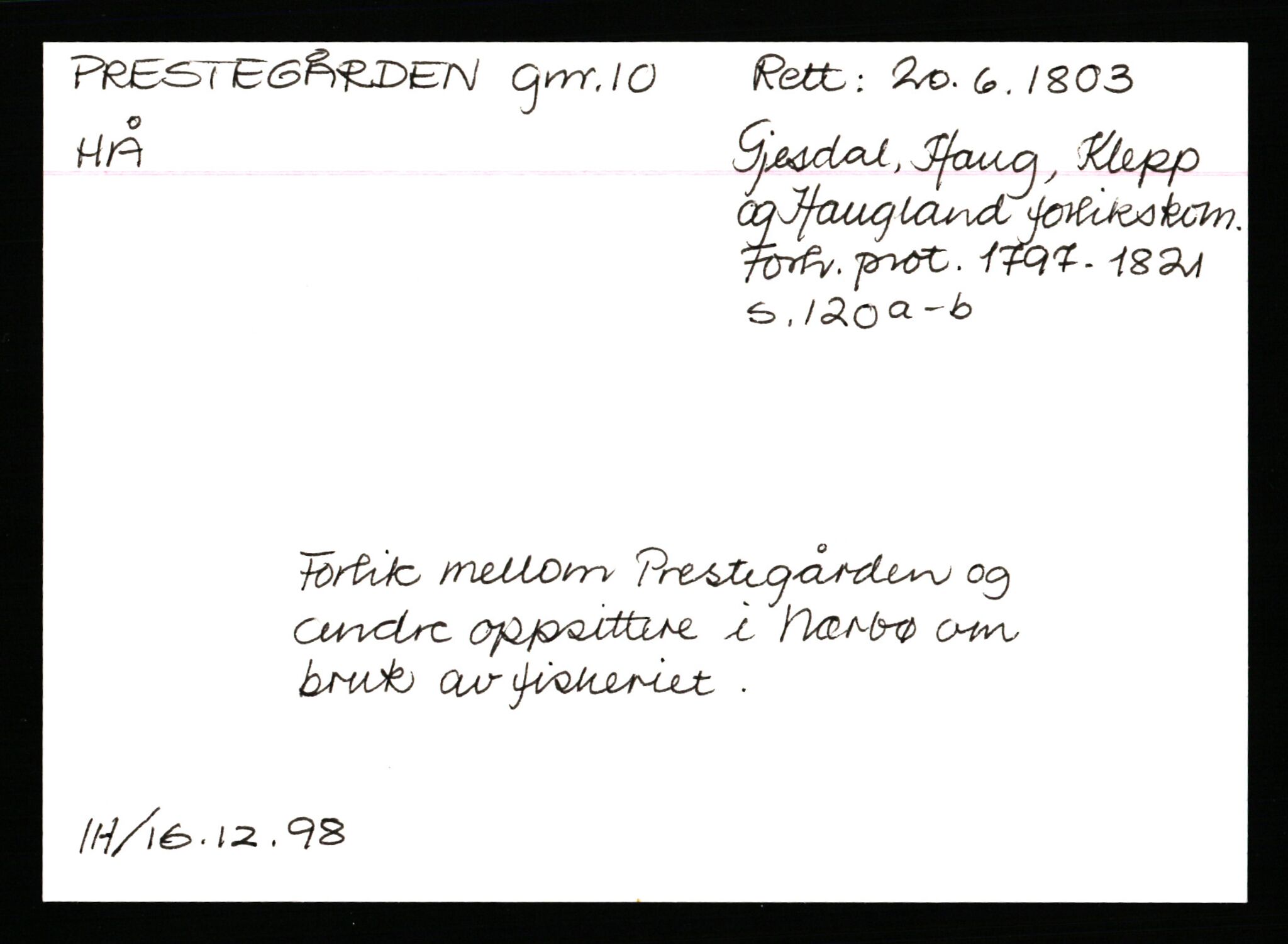 Statsarkivet i Stavanger, AV/SAST-A-101971/03/Y/Ym/L0045: Åstedskort sortert etter gårdsnavn: Prestegården - Rapstad, 1600-1950, p. 55