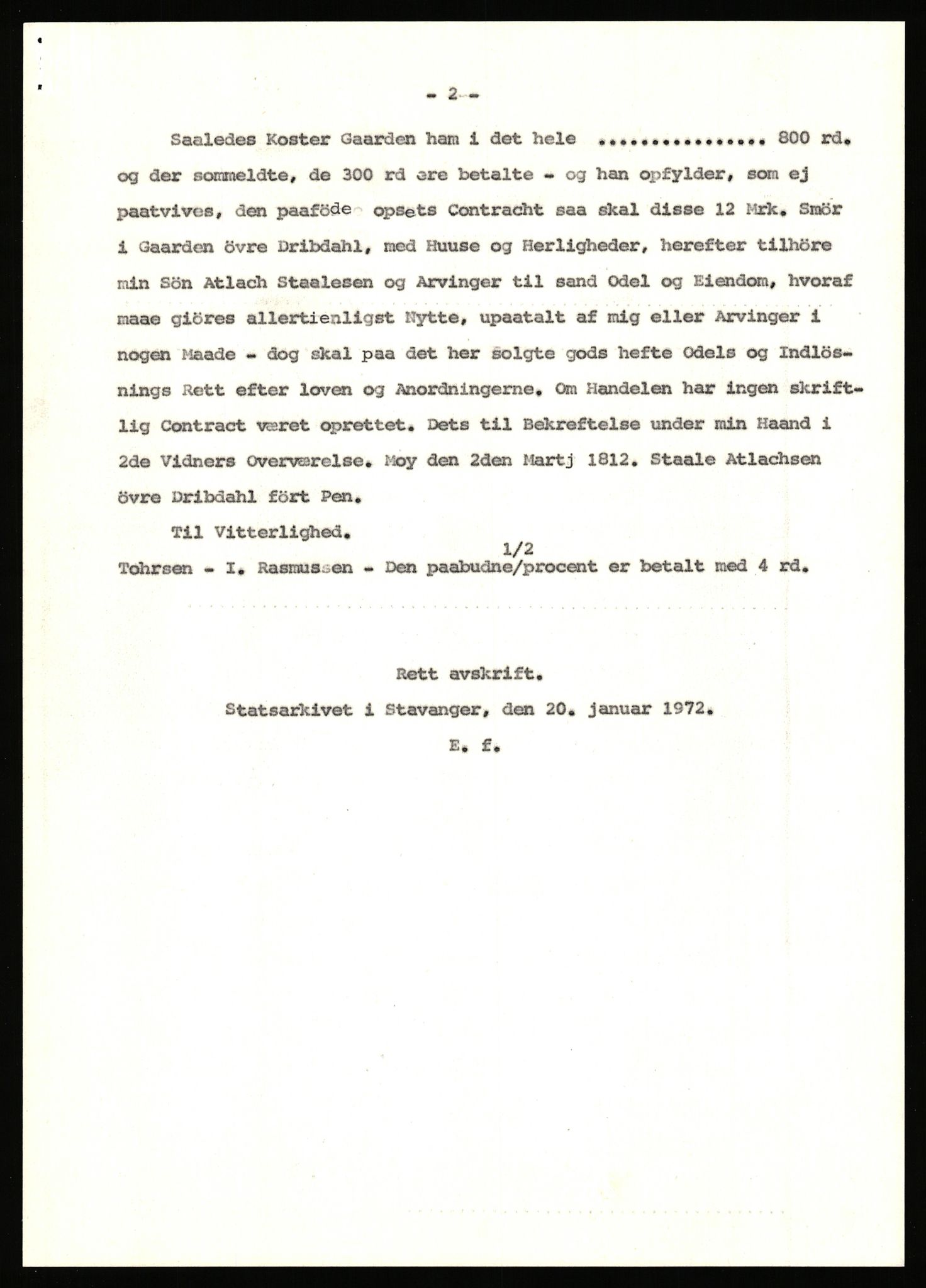 Statsarkivet i Stavanger, AV/SAST-A-101971/03/Y/Yj/L0014: Avskrifter sortert etter gårdsnanv: Dalve - Dyrland, 1750-1930, p. 610