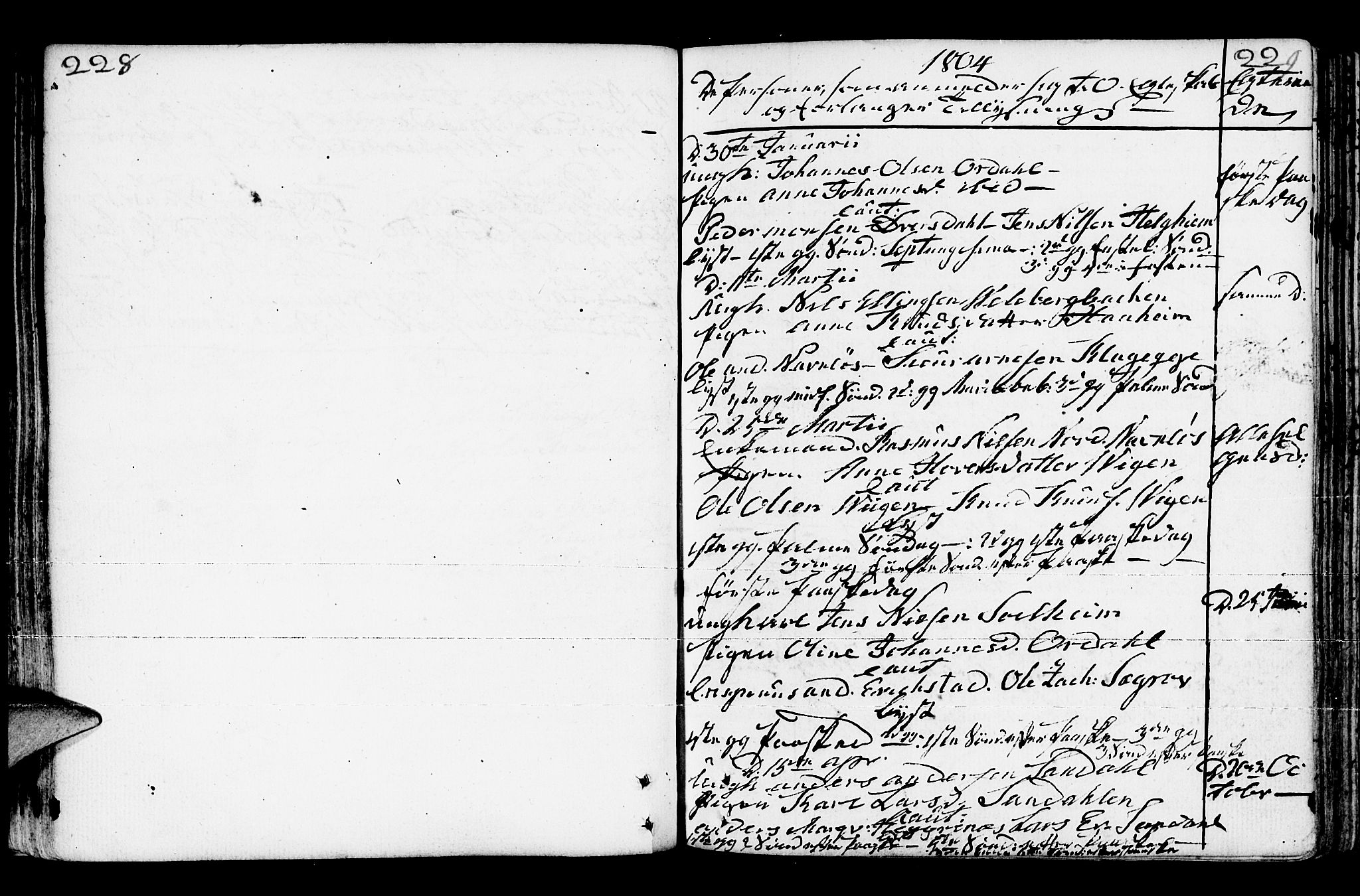 Jølster sokneprestembete, AV/SAB-A-80701/H/Haa/Haaa/L0006: Parish register (official) no. A 6, 1790-1821, p. 228-229