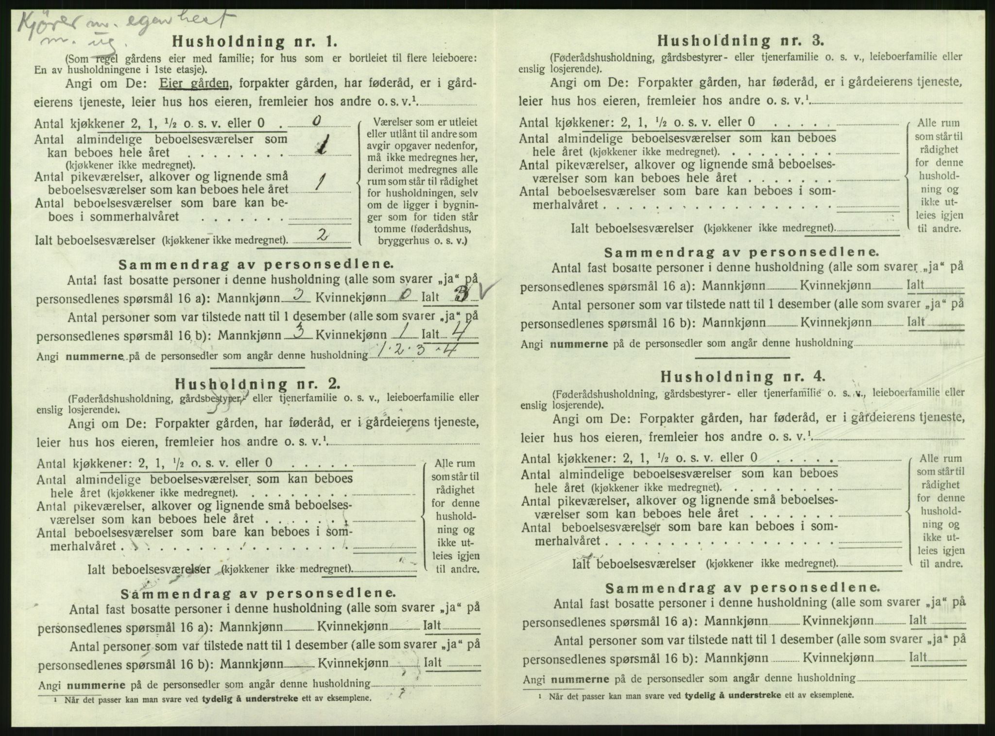 SAT, 1920 census for Korgen, 1920, p. 449