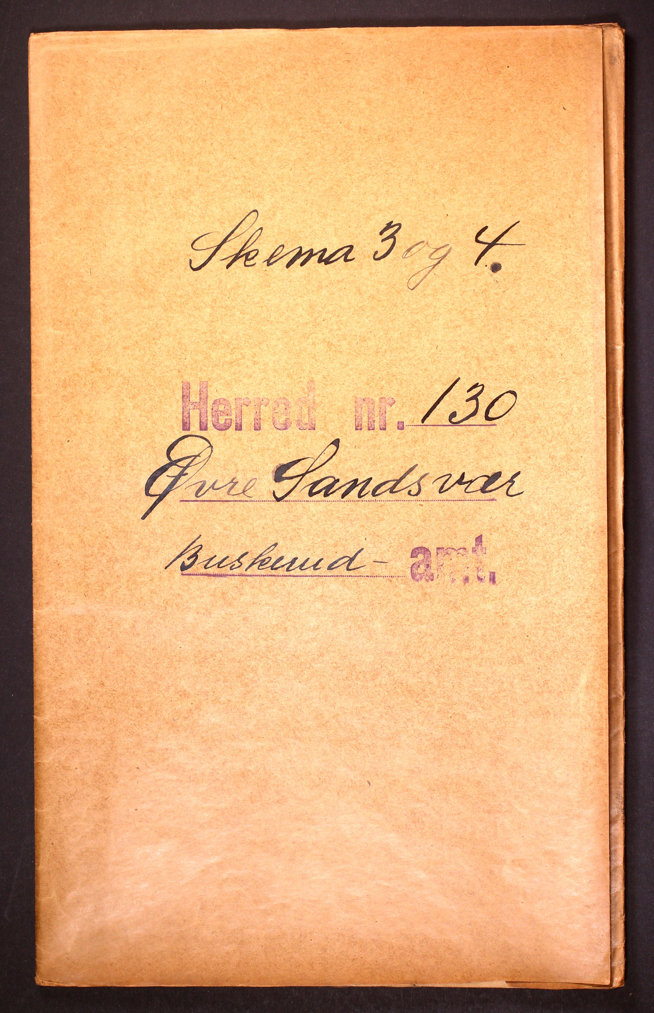 RA, 1910 census for Øvre Sandsvær, 1910, p. 1