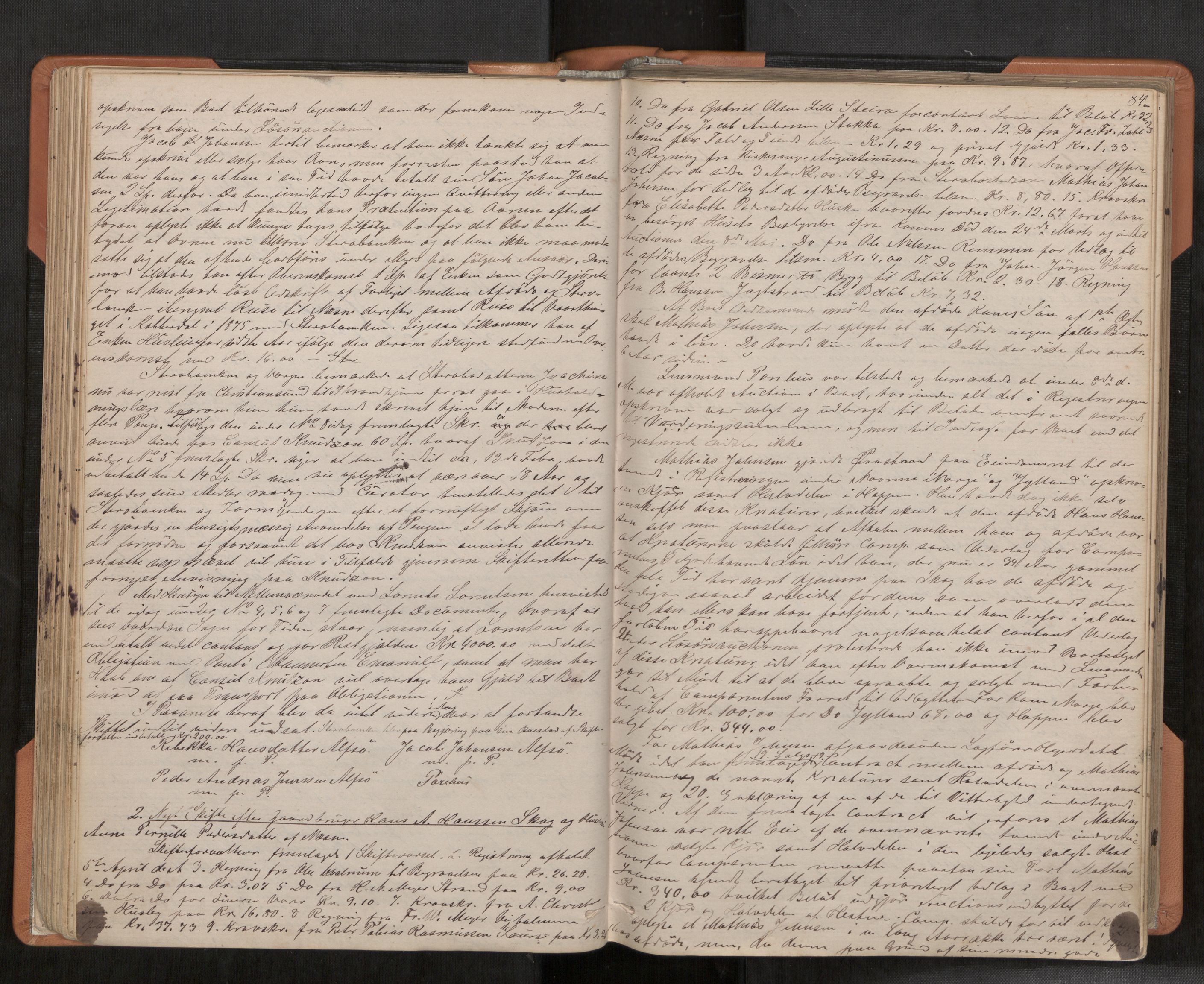Rana sorenskriveri , AV/SAT-A-1108/1/3/3B/L0003: Skiftebehandlingsprotokoll, 1875-1893, p. 84