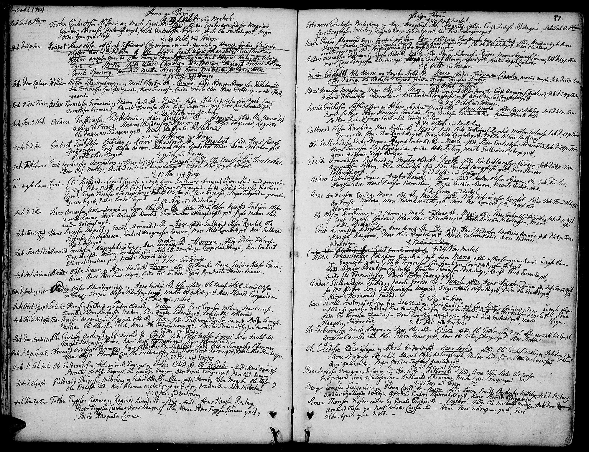 Vinger prestekontor, AV/SAH-PREST-024/H/Ha/Haa/L0003: Parish register (official) no. 3, 1751-1772, p. 17