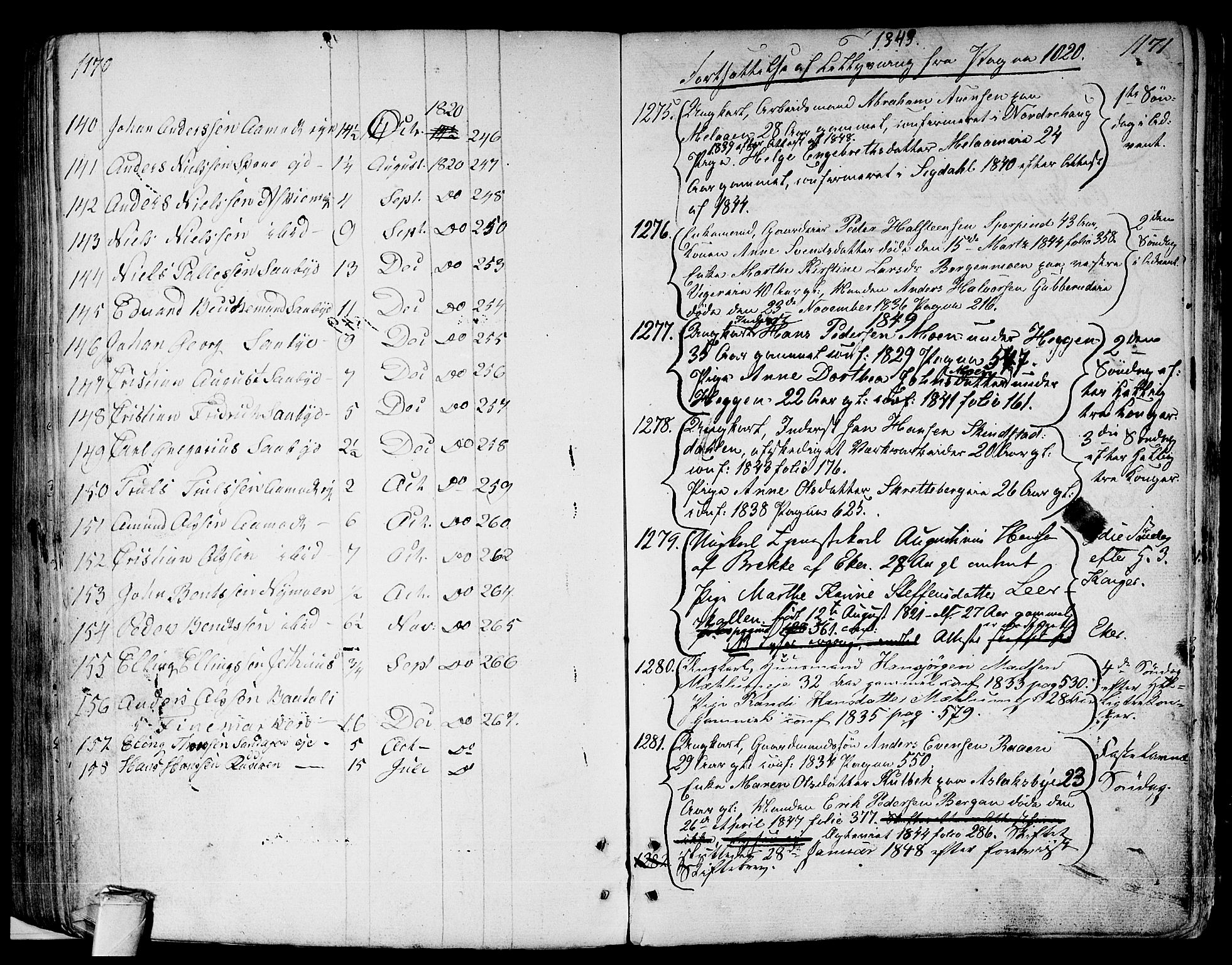 Modum kirkebøker, AV/SAKO-A-234/F/Fa/L0003: Parish register (official) no. 3, 1783-1819, p. 1170-1171