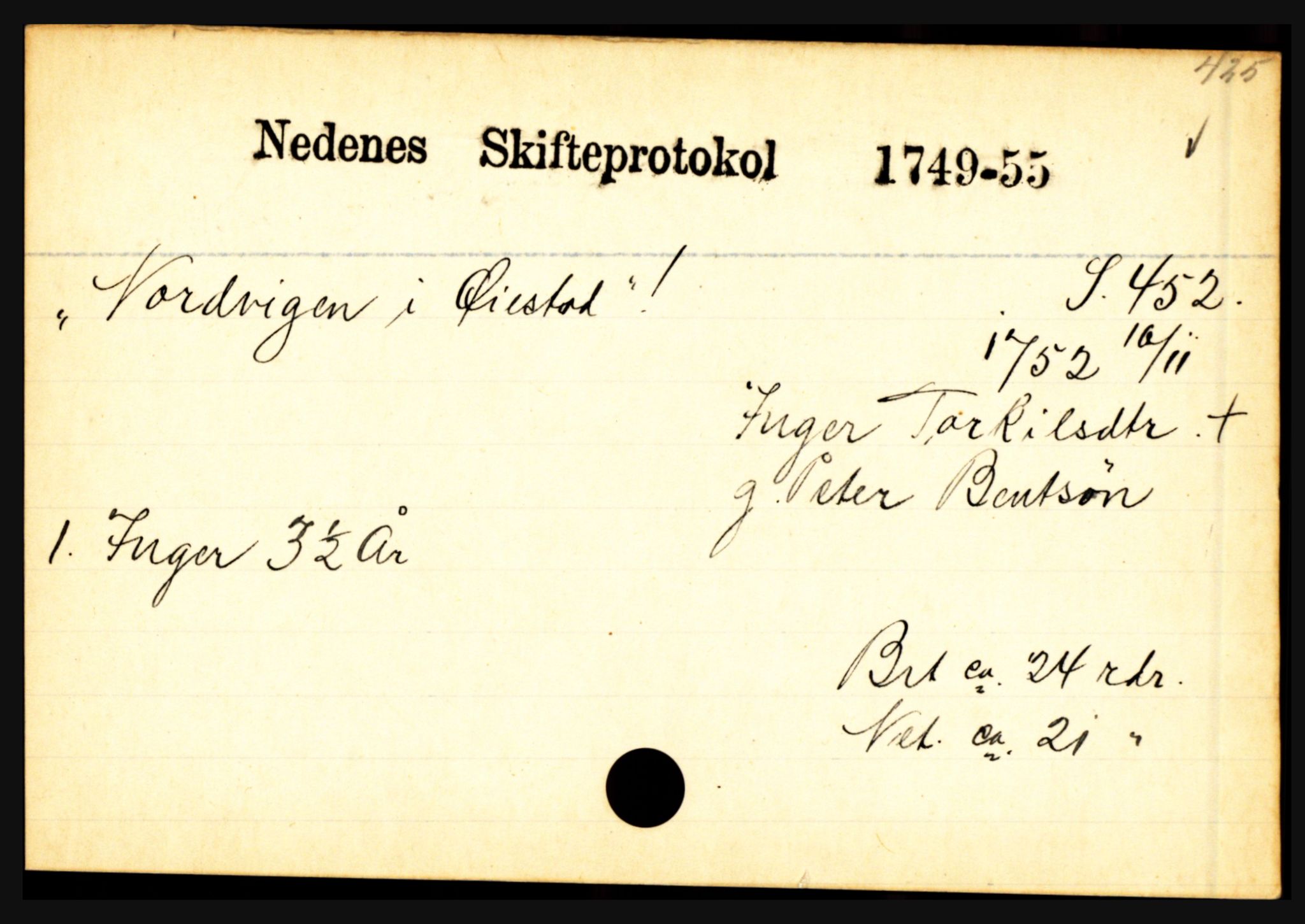 Nedenes sorenskriveri før 1824, AV/SAK-1221-0007/H, p. 22397