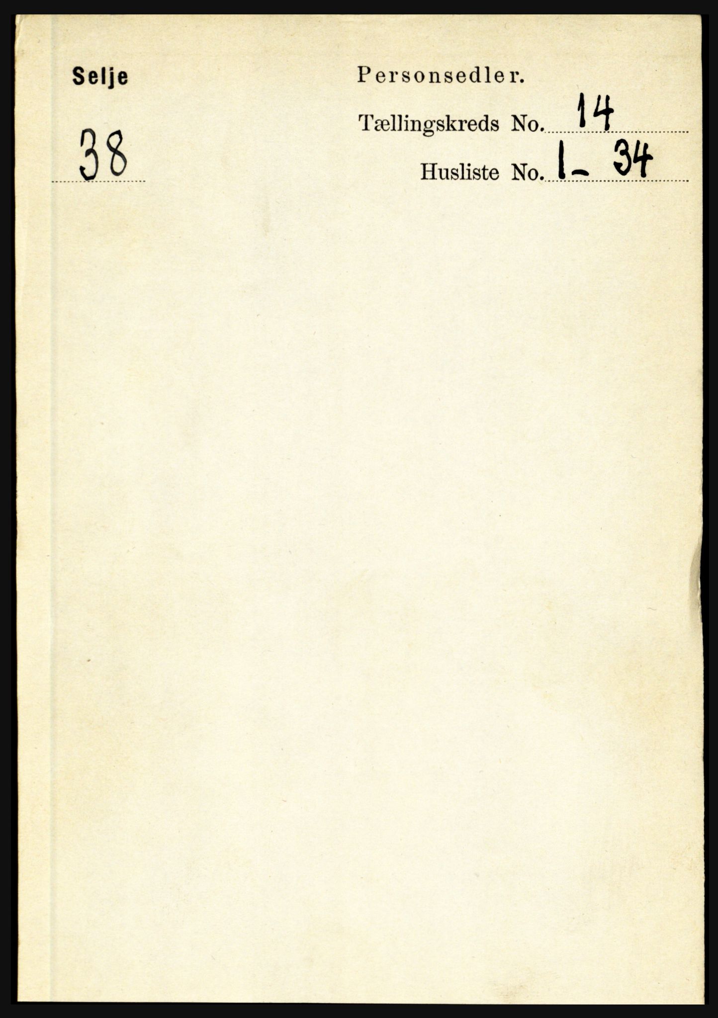 RA, 1891 census for 1441 Selje, 1891, p. 4435