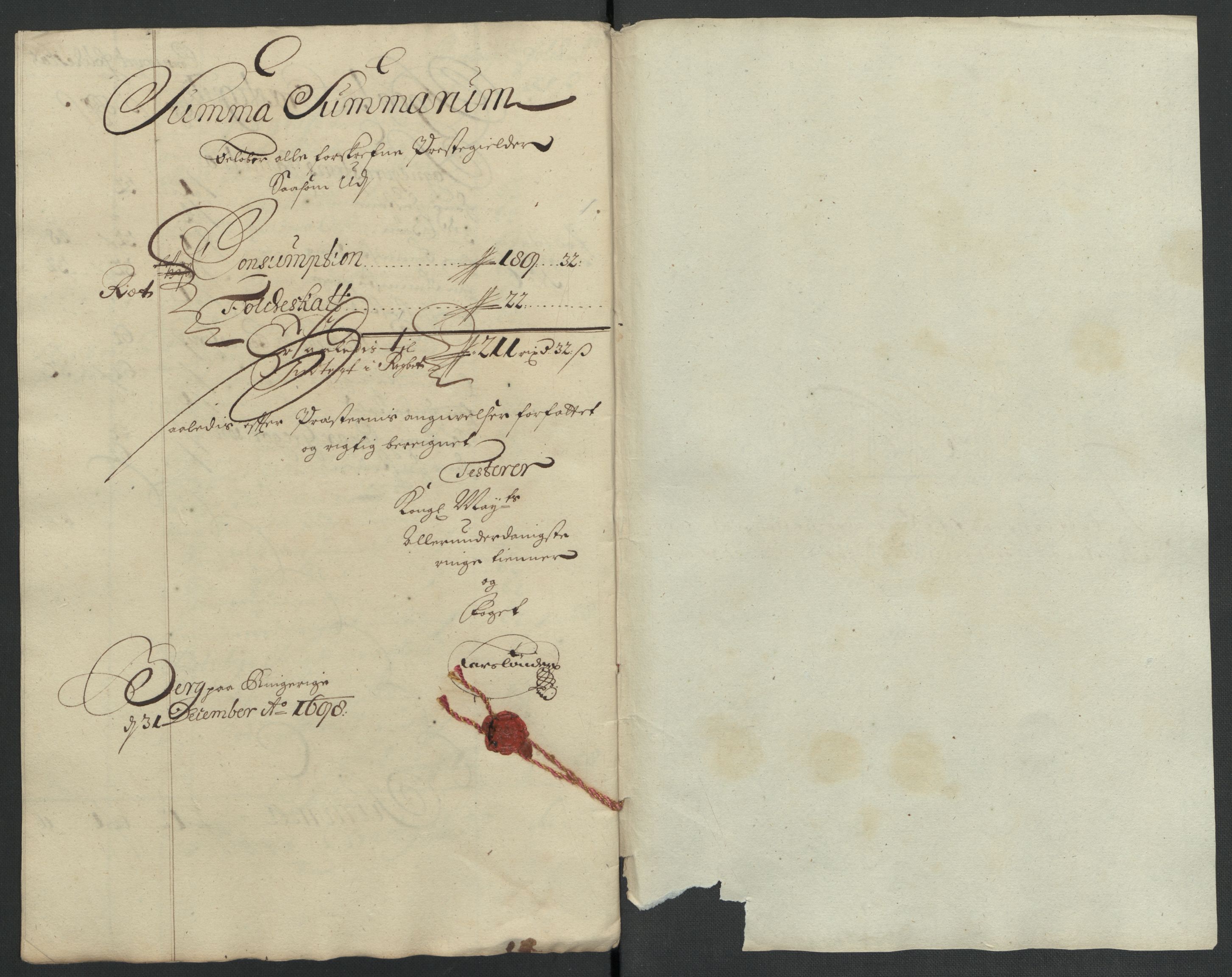 Rentekammeret inntil 1814, Reviderte regnskaper, Fogderegnskap, AV/RA-EA-4092/R22/L1455: Fogderegnskap Ringerike, Hallingdal og Buskerud, 1698, p. 251