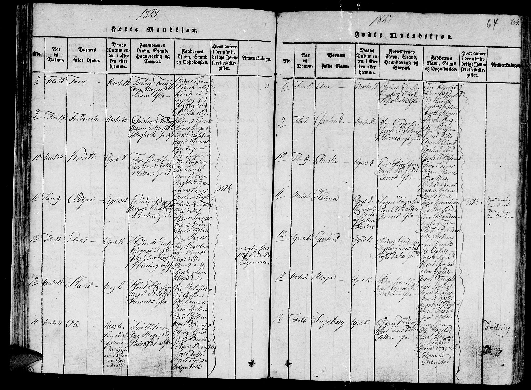 Ministerialprotokoller, klokkerbøker og fødselsregistre - Sør-Trøndelag, SAT/A-1456/630/L0491: Parish register (official) no. 630A04, 1818-1830, p. 64