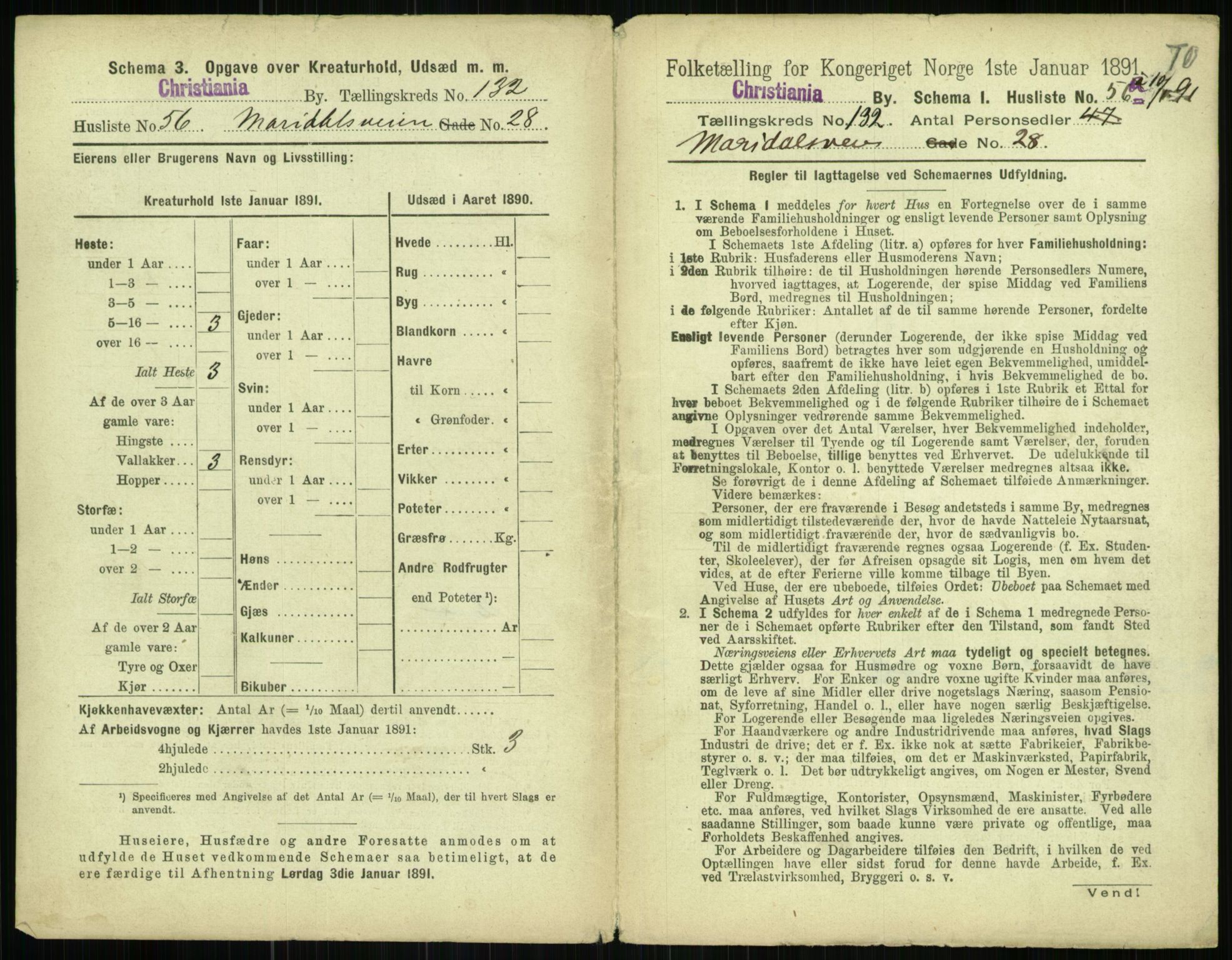 RA, 1891 census for 0301 Kristiania, 1891, p. 71555