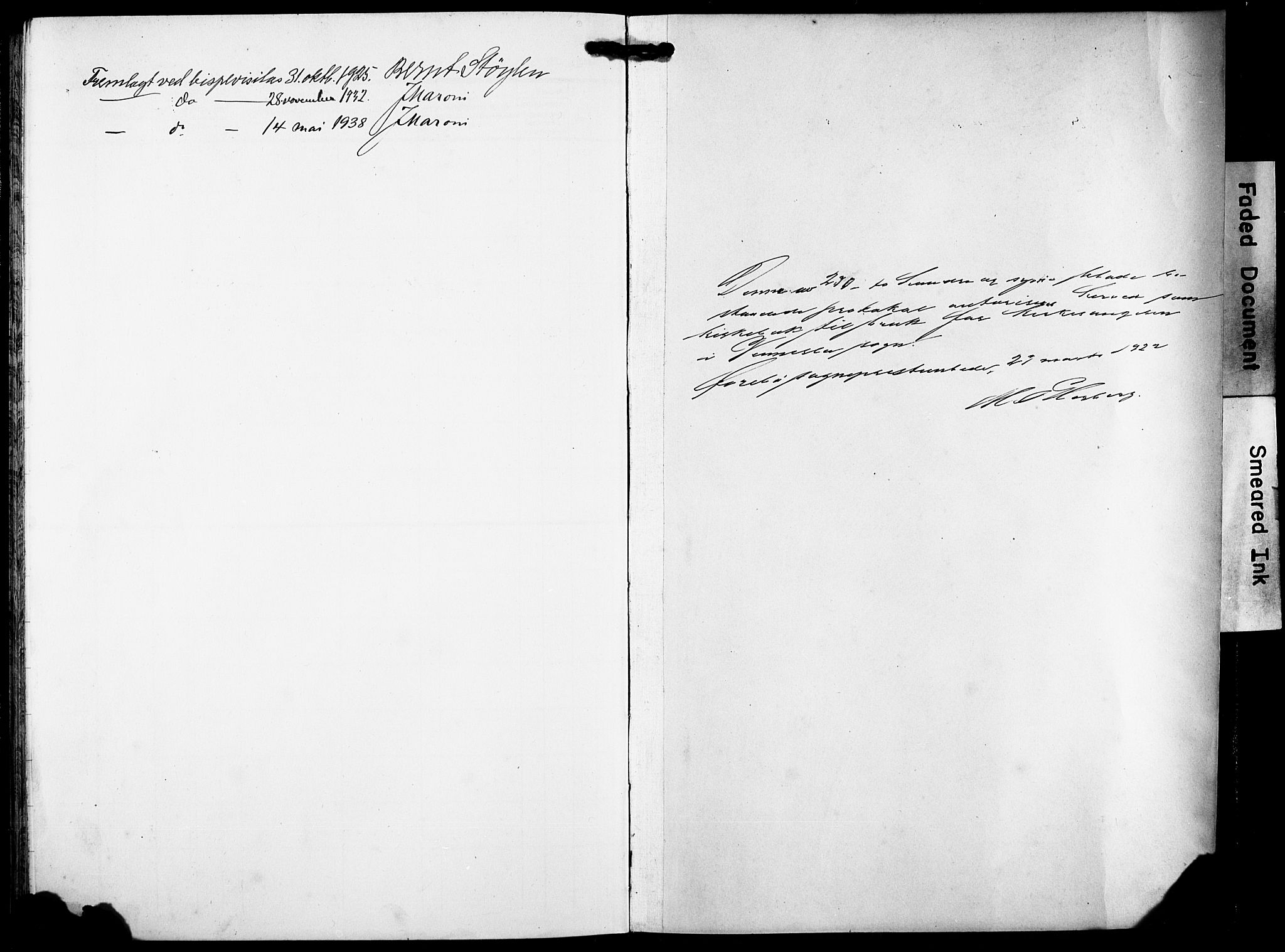 Vennesla sokneprestkontor, SAK/1111-0045/Fb/Fbb/L0007: Parish register (copy) no. B 7, 1922-1933, p. 254