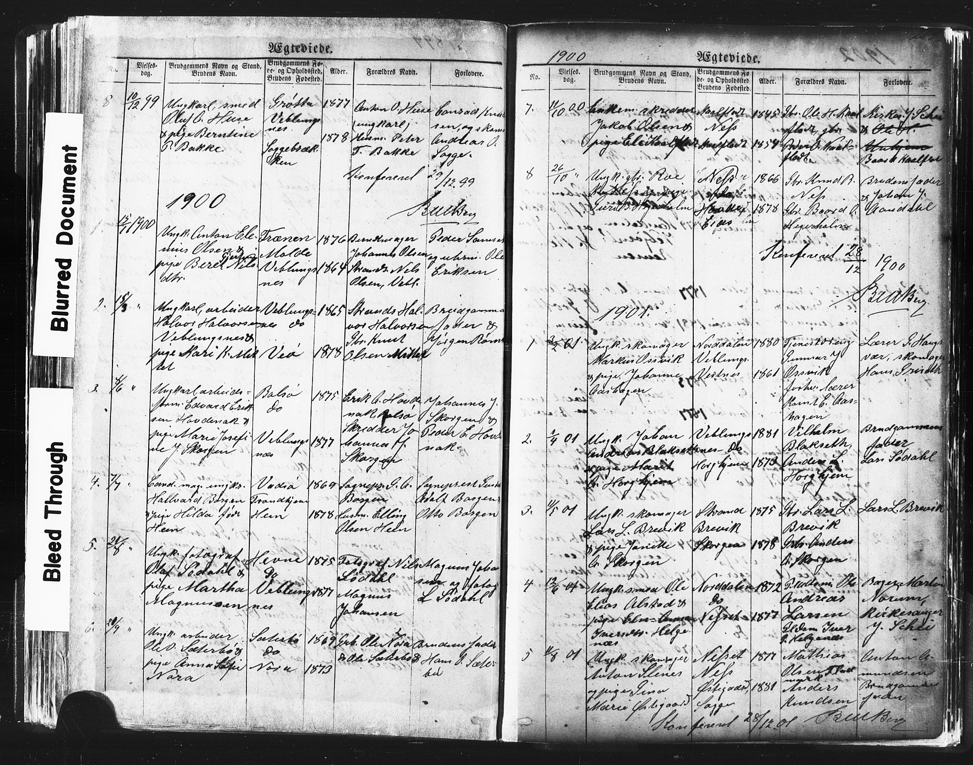 Ministerialprotokoller, klokkerbøker og fødselsregistre - Møre og Romsdal, SAT/A-1454/544/L0580: Parish register (copy) no. 544C02, 1867-1909, p. 208
