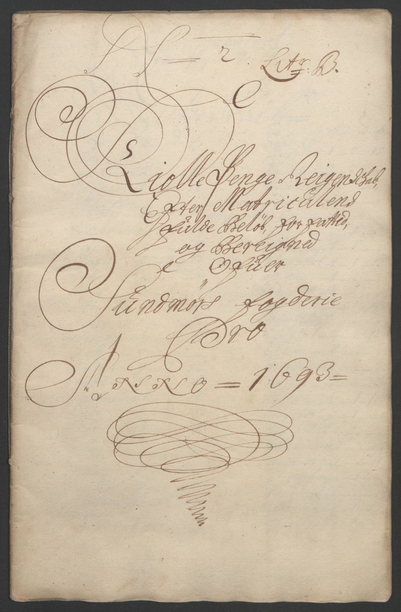 Rentekammeret inntil 1814, Reviderte regnskaper, Fogderegnskap, AV/RA-EA-4092/R54/L3554: Fogderegnskap Sunnmøre, 1691-1693, p. 381