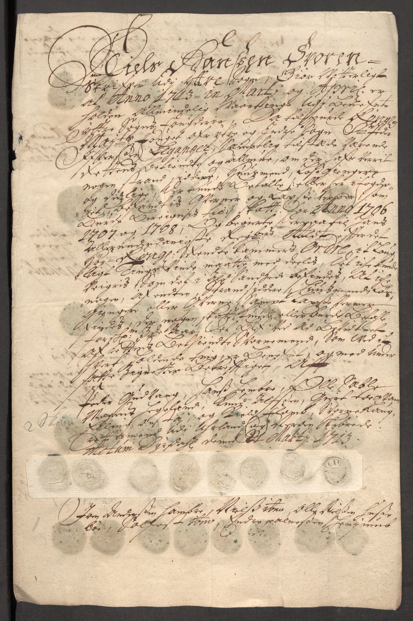 Rentekammeret inntil 1814, Reviderte regnskaper, Fogderegnskap, AV/RA-EA-4092/R52/L3315: Fogderegnskap Sogn, 1708, p. 377