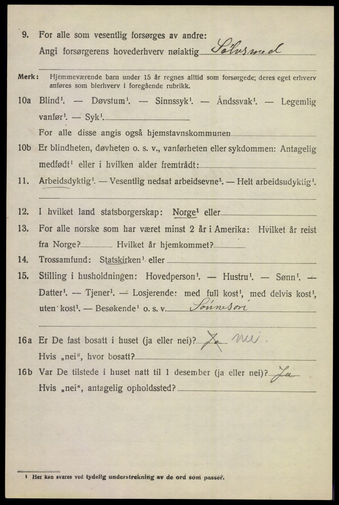 SAKO, 1920 census for Norderhov, 1920, p. 24813