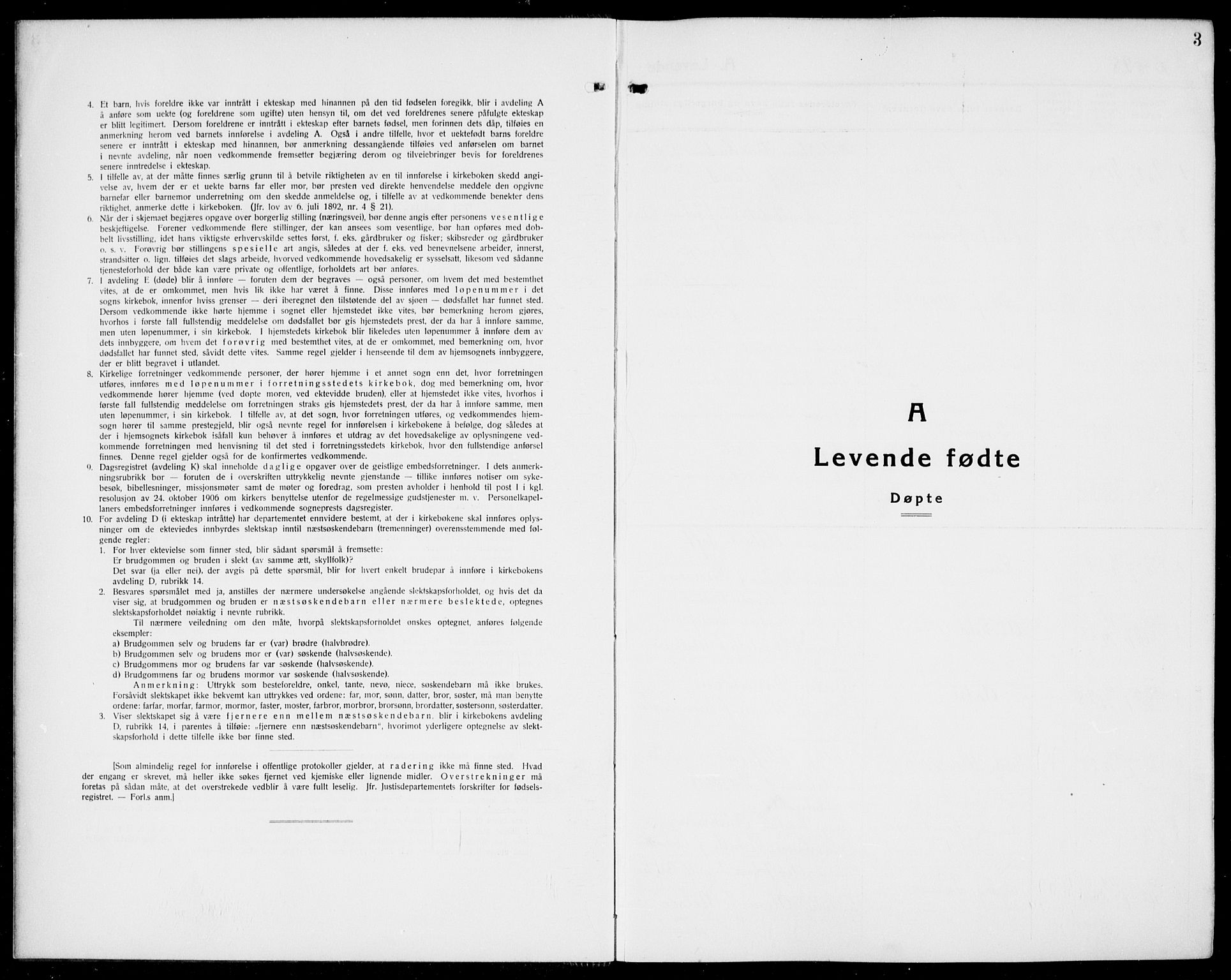 Arendal sokneprestkontor, Trefoldighet, SAK/1111-0040/F/Fb/L0008: Parish register (copy) no. B 8, 1928-1939, p. 3