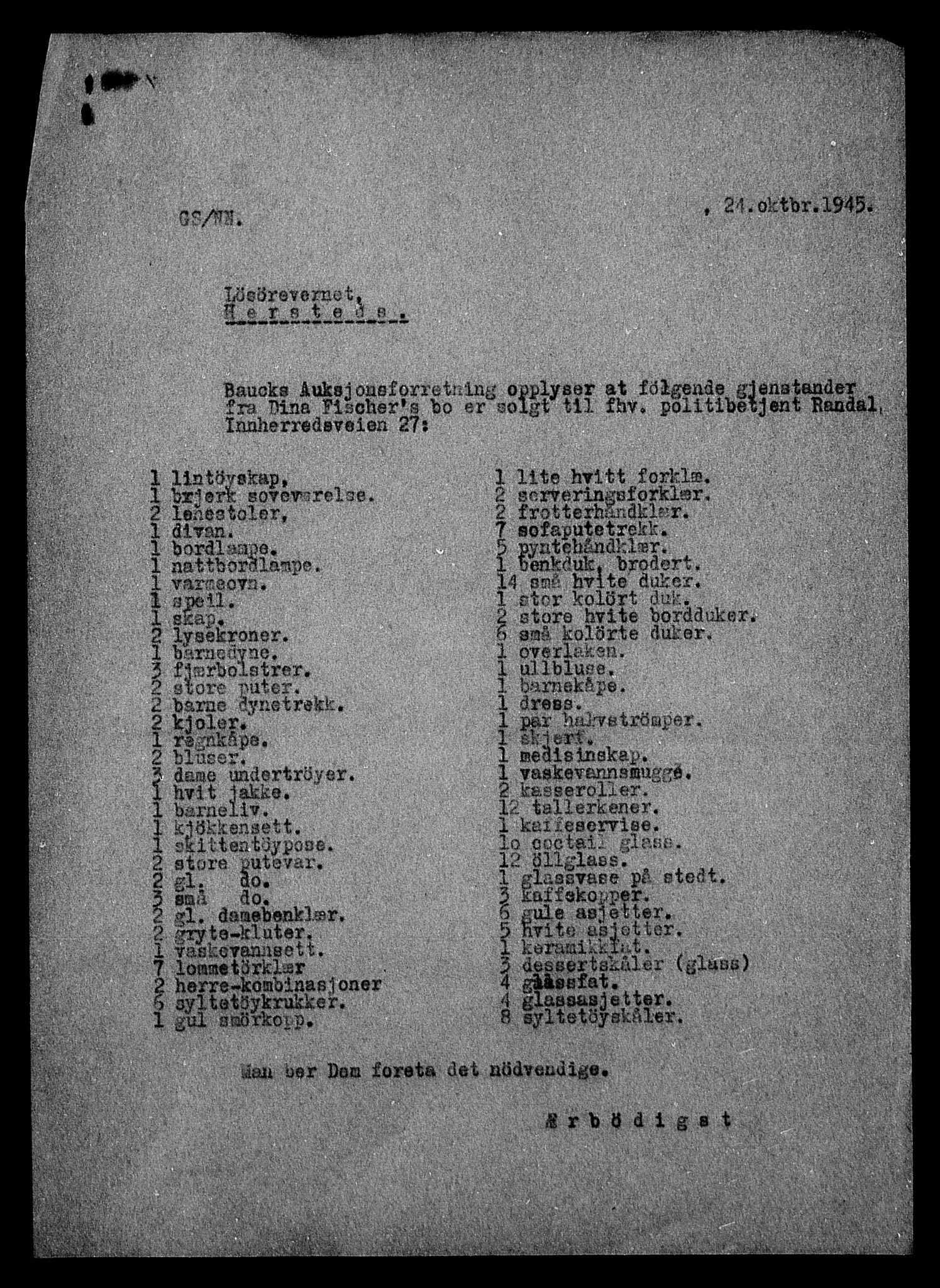 Justisdepartementet, Tilbakeføringskontoret for inndratte formuer, AV/RA-S-1564/H/Hc/Hca/L0895: --, 1945-1947, p. 180