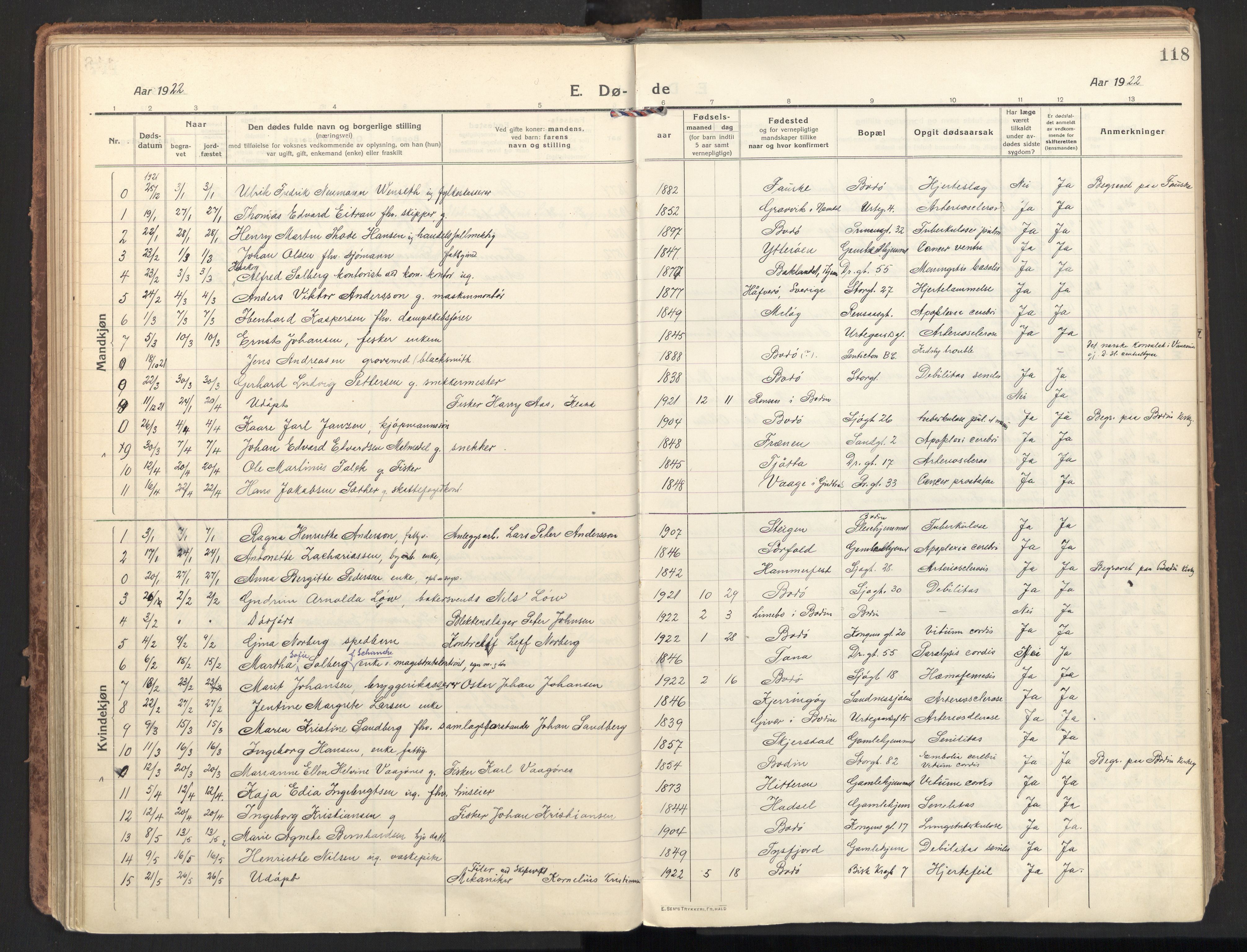 Ministerialprotokoller, klokkerbøker og fødselsregistre - Nordland, SAT/A-1459/801/L0018: Parish register (official) no. 801A18, 1916-1930, p. 118