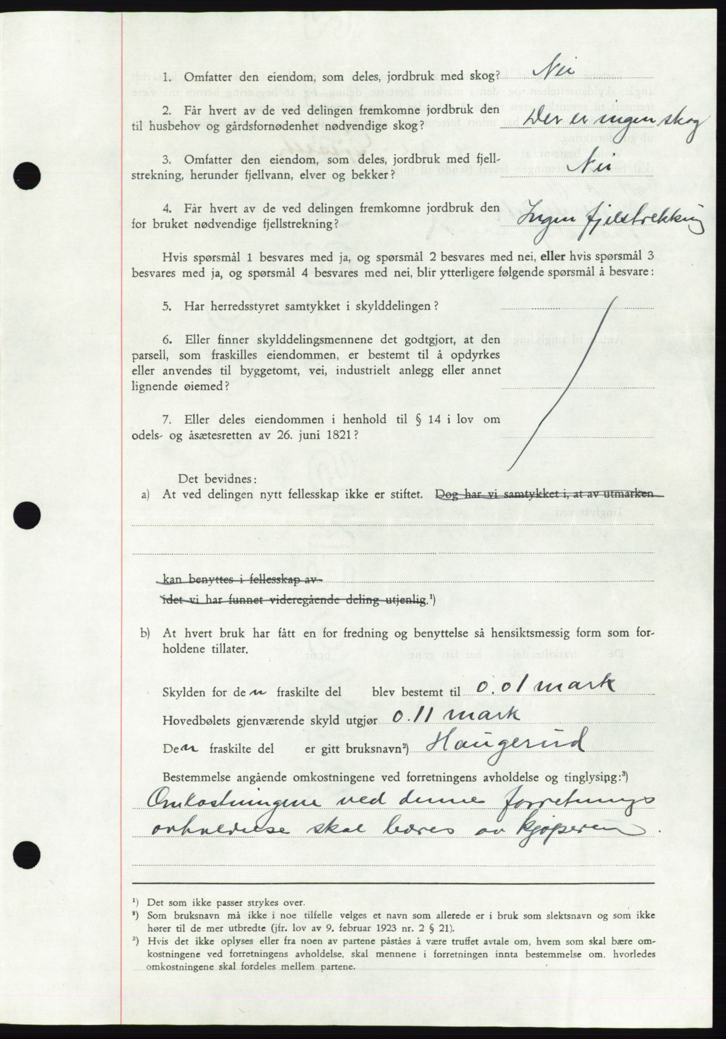 Namdal sorenskriveri, SAT/A-4133/1/2/2C: Mortgage book no. -, 1940-1941, Deed date: 03.02.1941