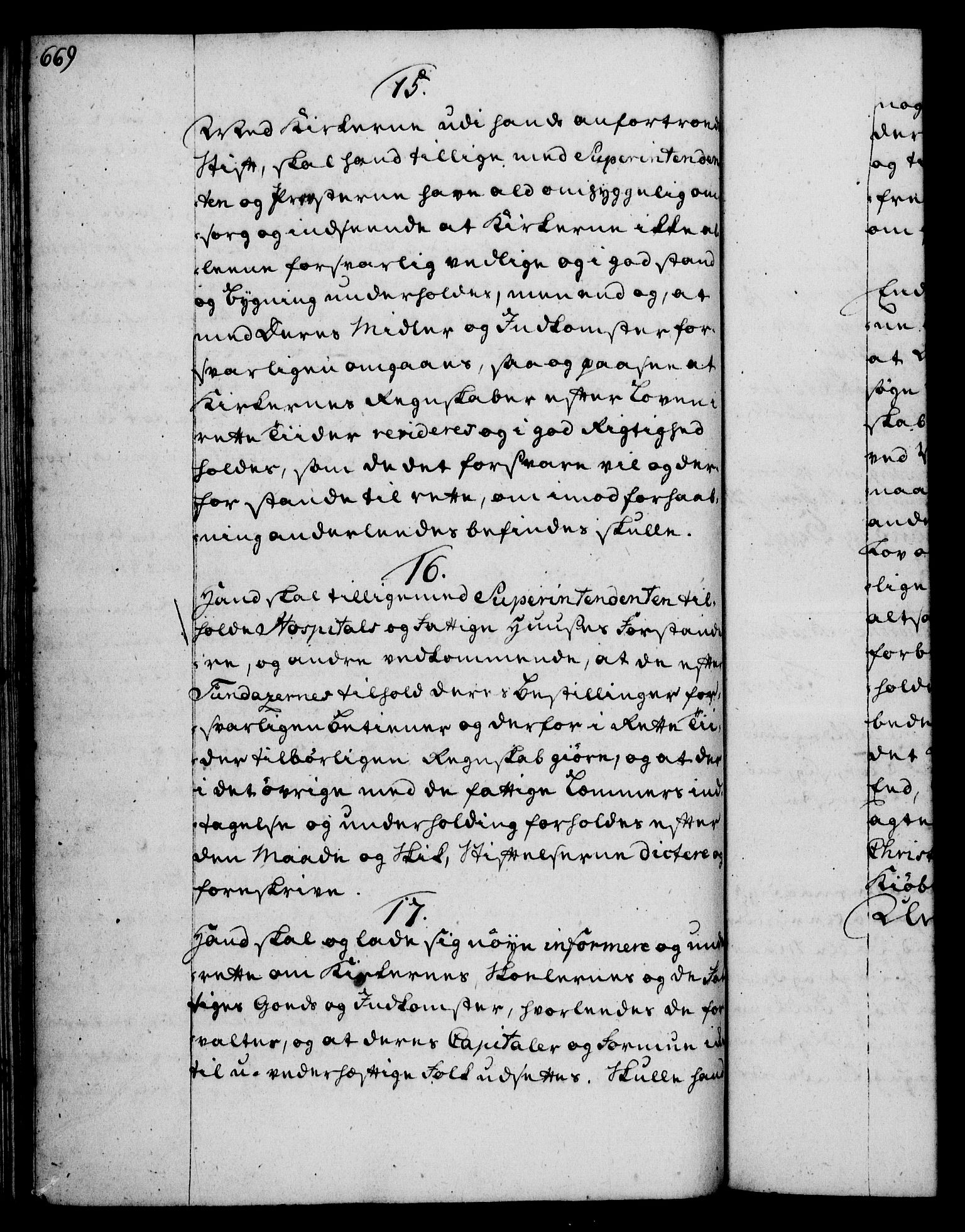 Rentekammeret, Kammerkanselliet, RA/EA-3111/G/Gg/Ggi/L0002: Norsk instruksjonsprotokoll med register (merket RK 53.35), 1729-1751, p. 669