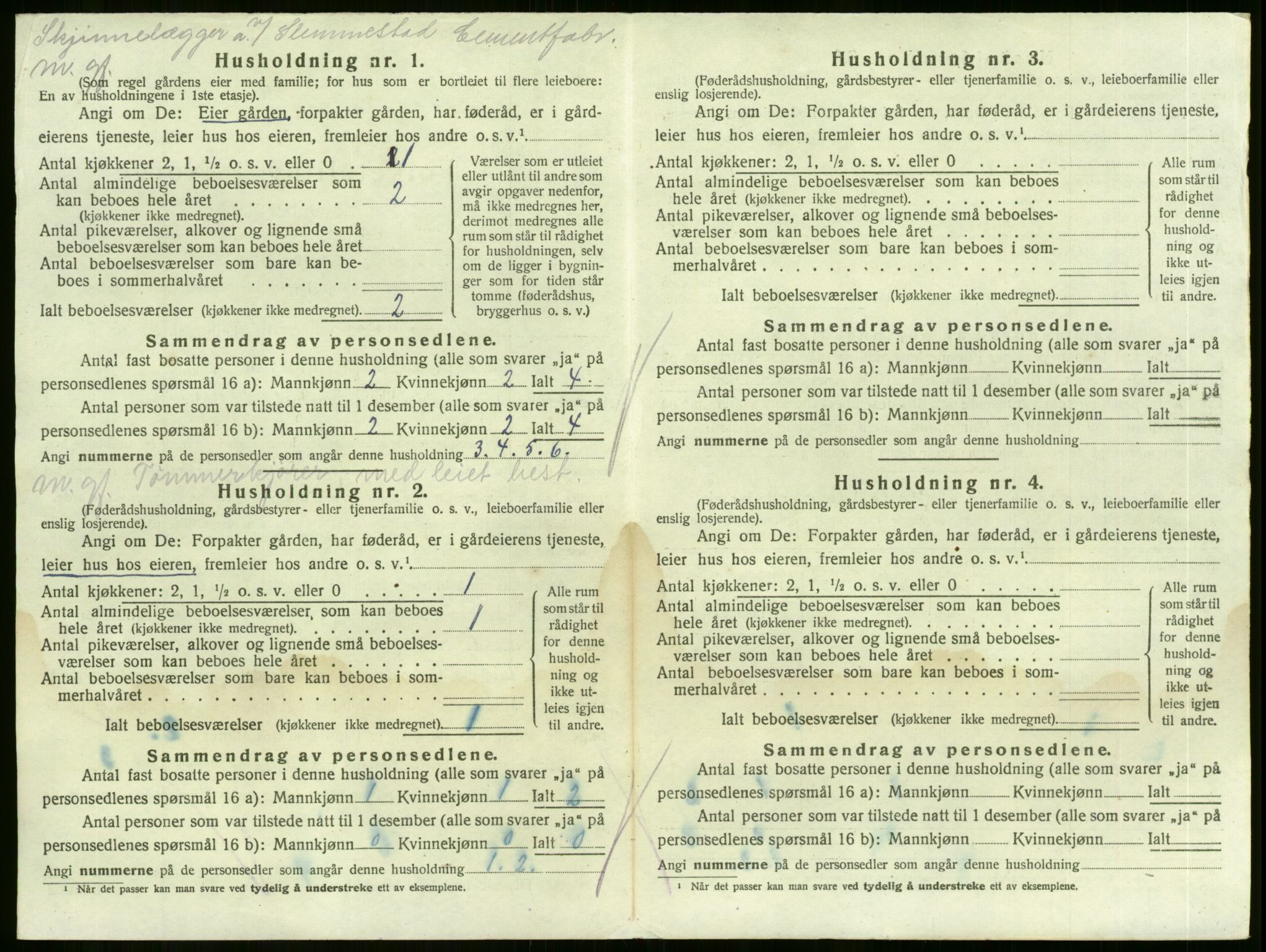 SAKO, 1920 census for Sande, 1920, p. 1361