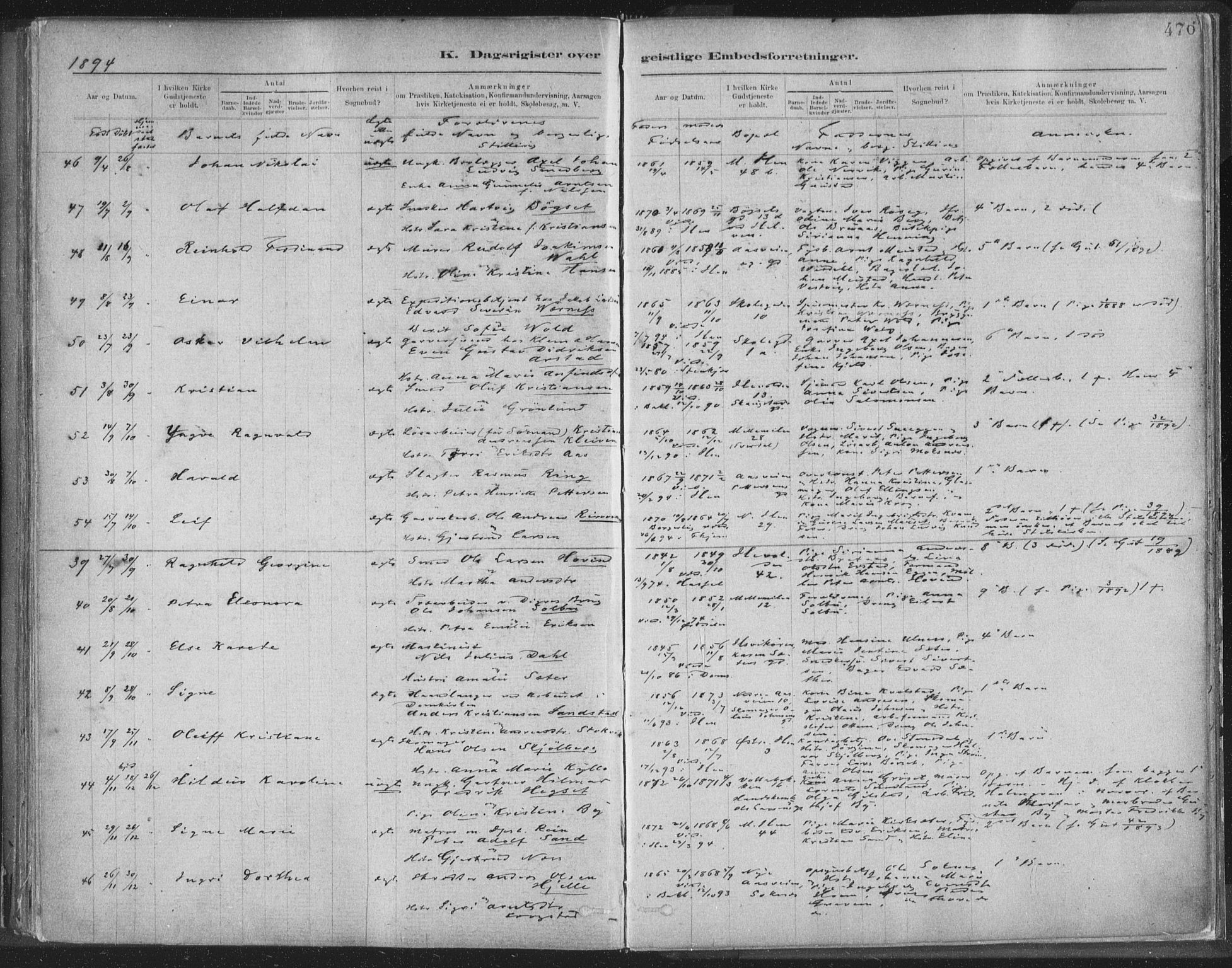 Ministerialprotokoller, klokkerbøker og fødselsregistre - Sør-Trøndelag, SAT/A-1456/603/L0163: Parish register (official) no. 603A02, 1879-1895, p. 476