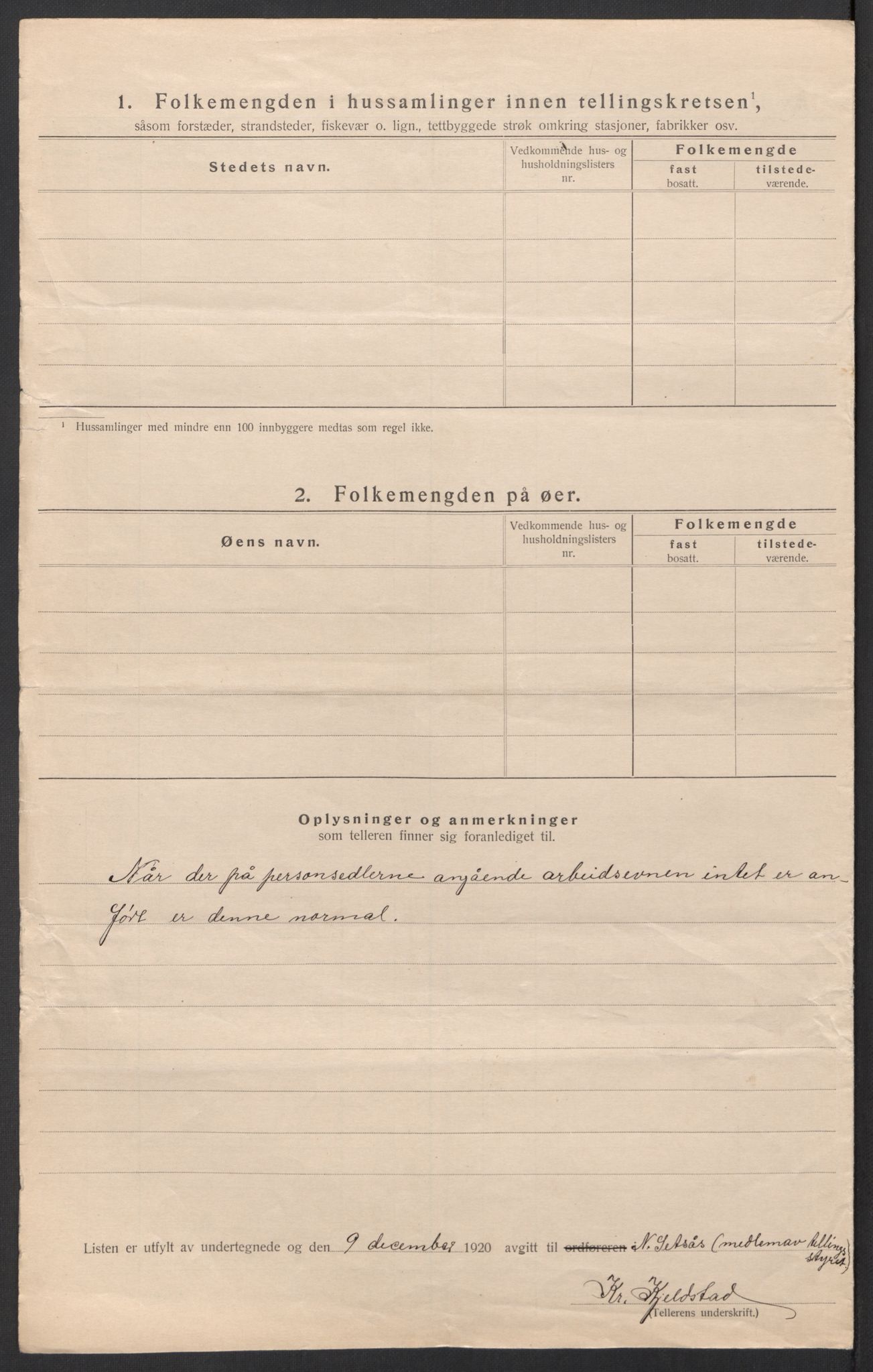 SAT, 1920 census for Selbu, 1920, p. 25