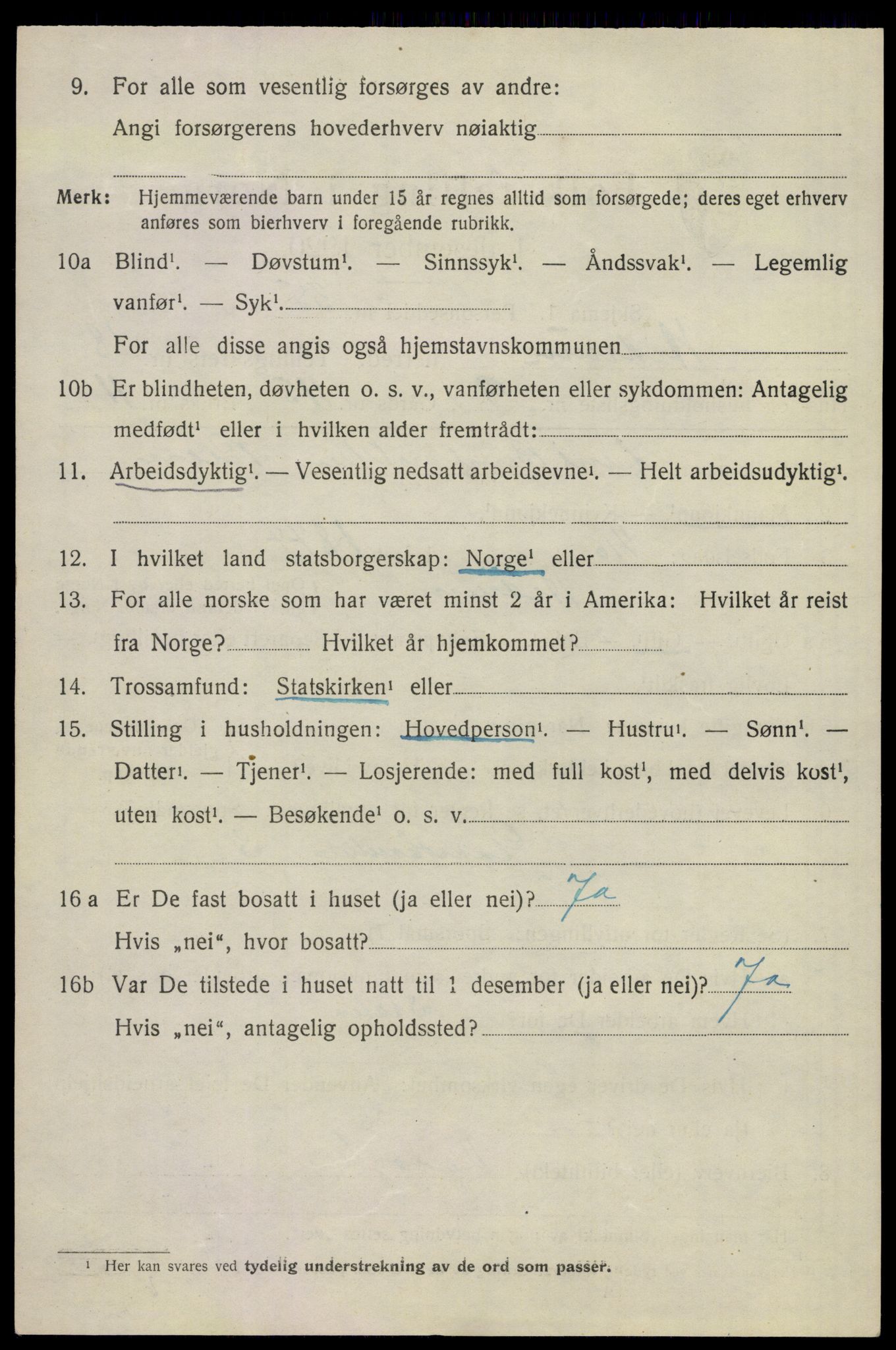 SAKO, 1920 census for Hedrum, 1920, p. 11010