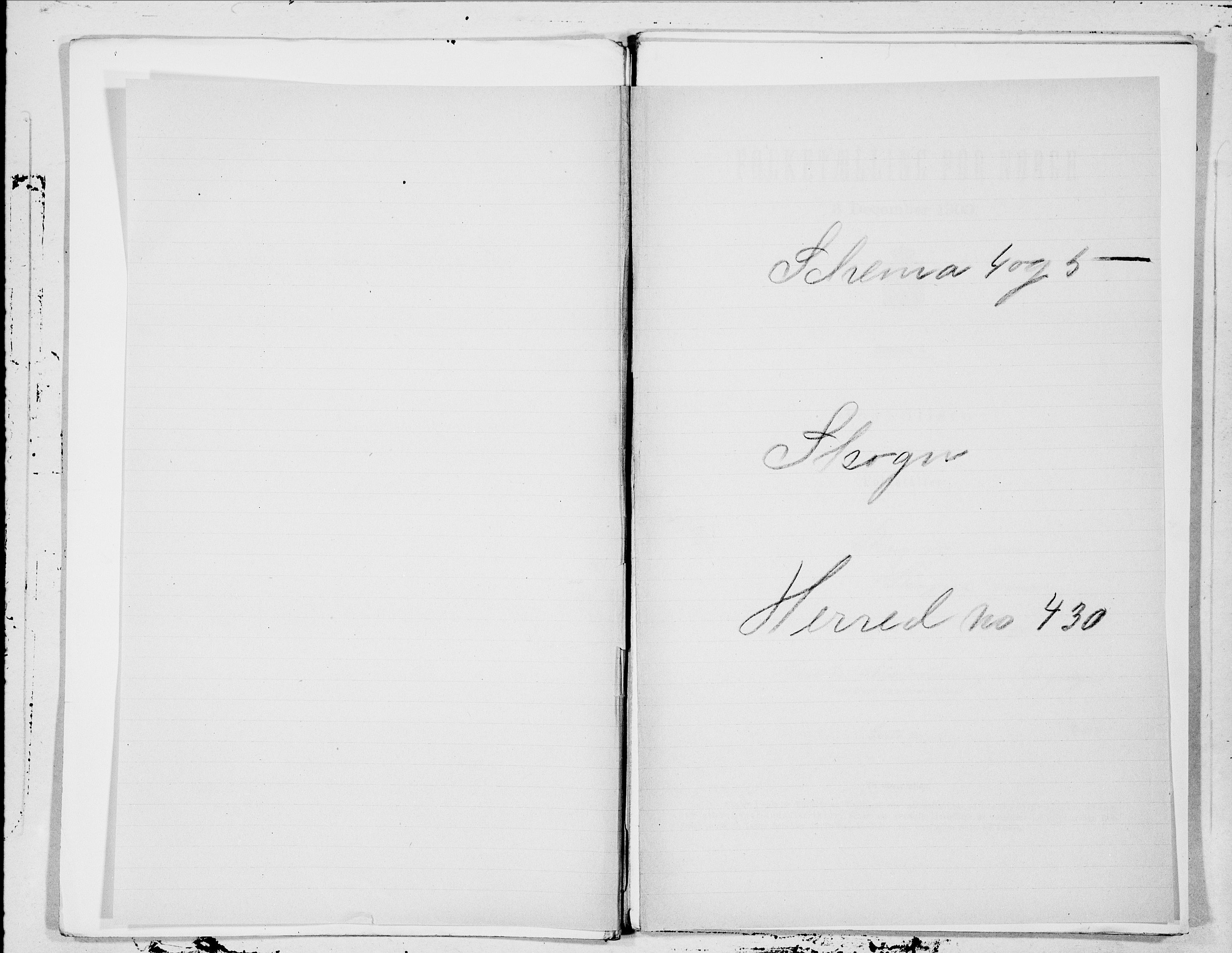SAT, 1900 census for Skogn, 1900, p. 1