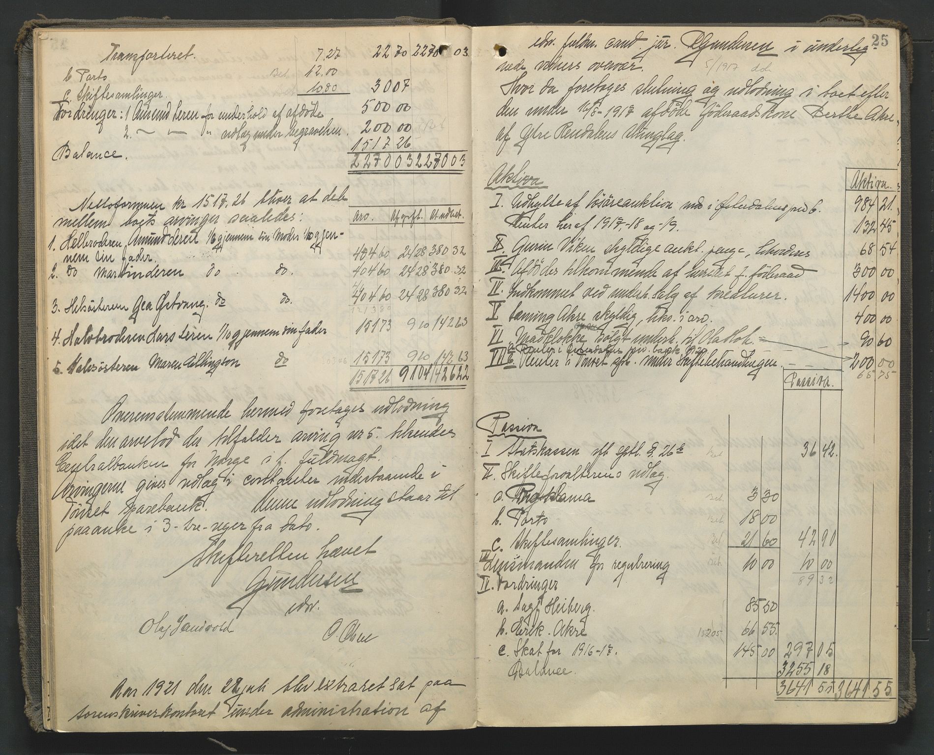 Nord-Østerdal tingrett, AV/SAH-TING-020/J/Jd/L0007: Skifteutlodningsprotokoll, 1920-1929, p. 25