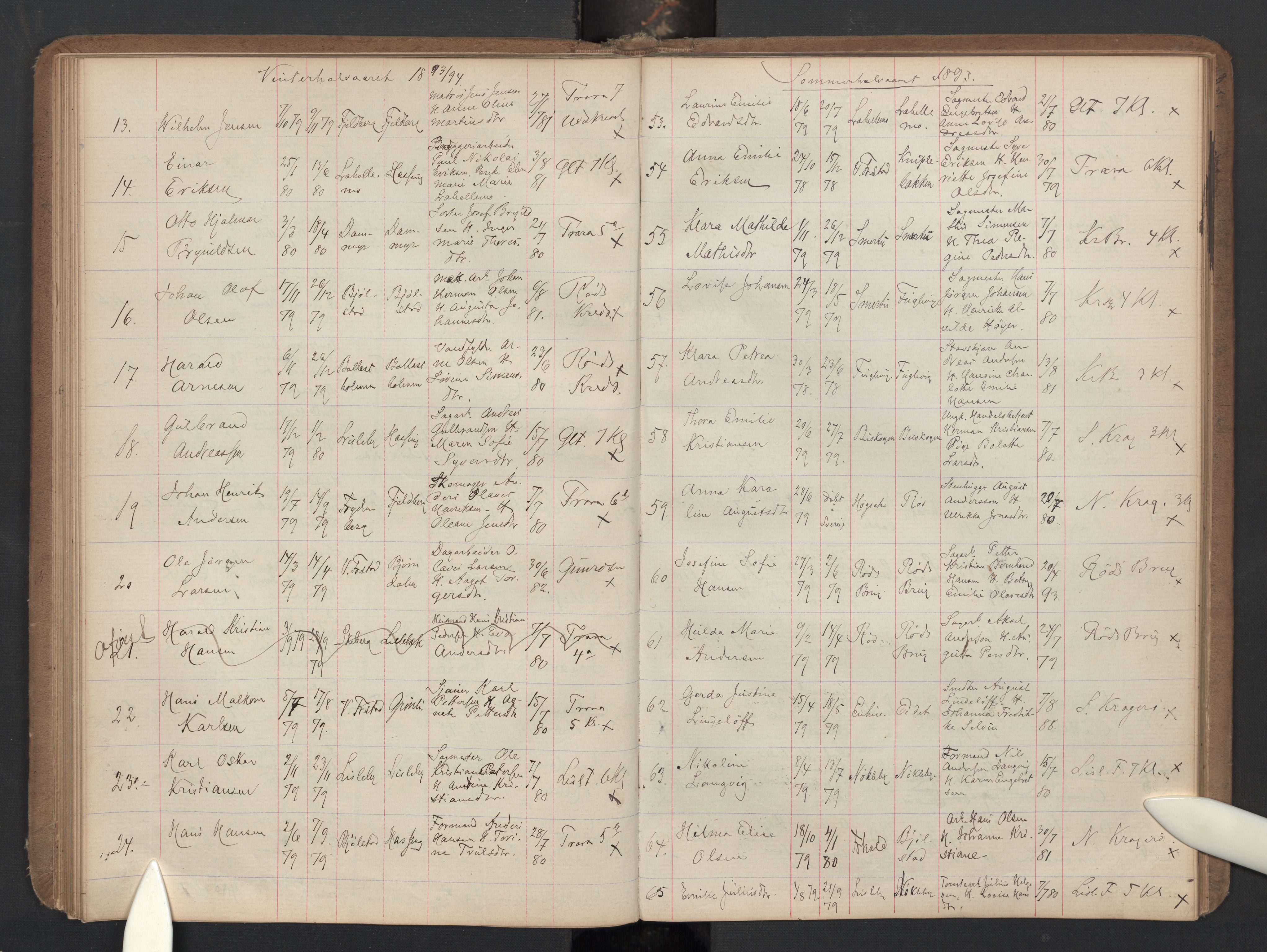 Glemmen prestekontor Kirkebøker, AV/SAO-A-10908/G/Ga/L0005a: Parish register (copy) no. 5A, 1885-1901