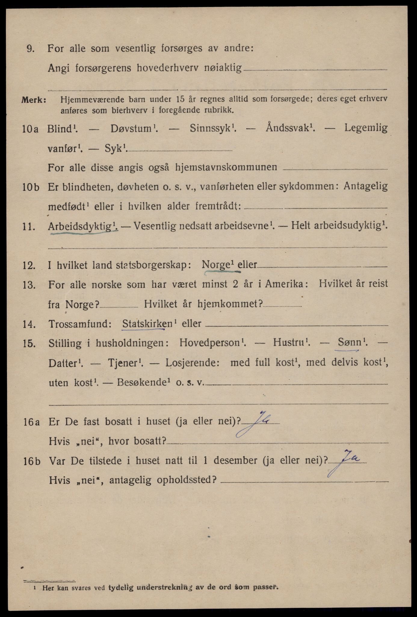 SAST, 1920 census for Stavanger, 1920, p. 60319