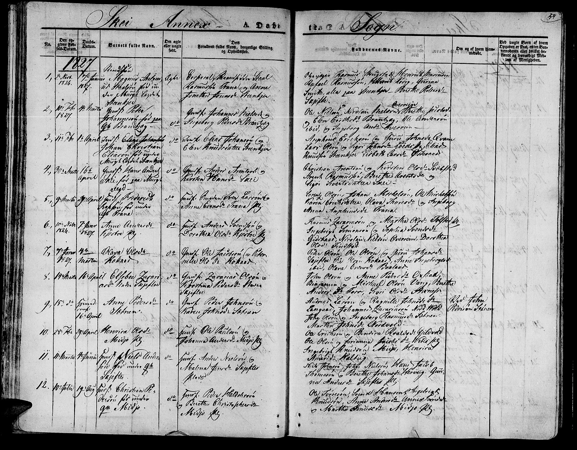 Ministerialprotokoller, klokkerbøker og fødselsregistre - Nord-Trøndelag, AV/SAT-A-1458/735/L0336: Parish register (official) no. 735A05 /2, 1825-1835, p. 54