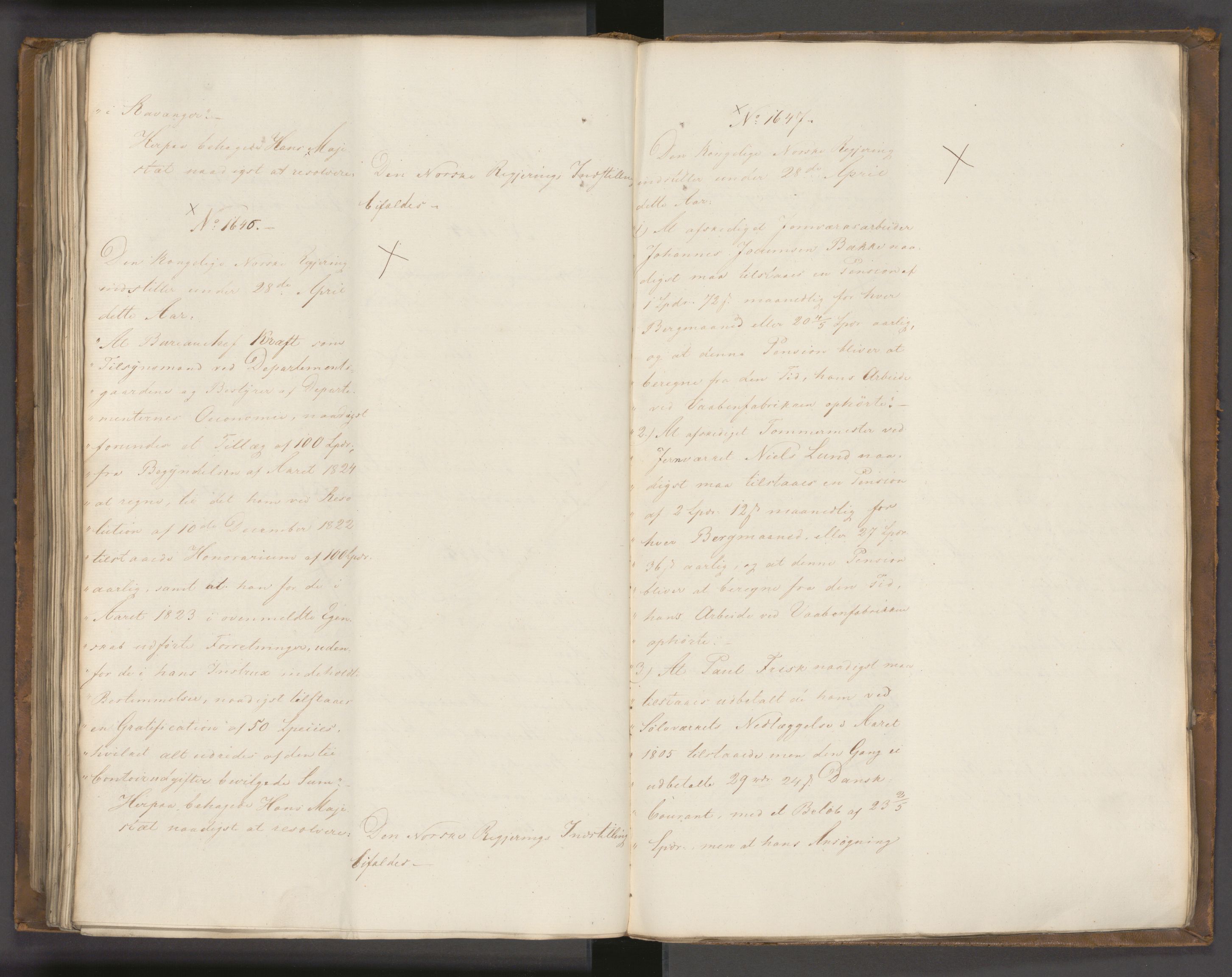 Statsrådssekretariatet, AV/RA-S-1001/A/Ab/L0022: Kgl. res. nr. 1210-1721, 1. halvår, 1826