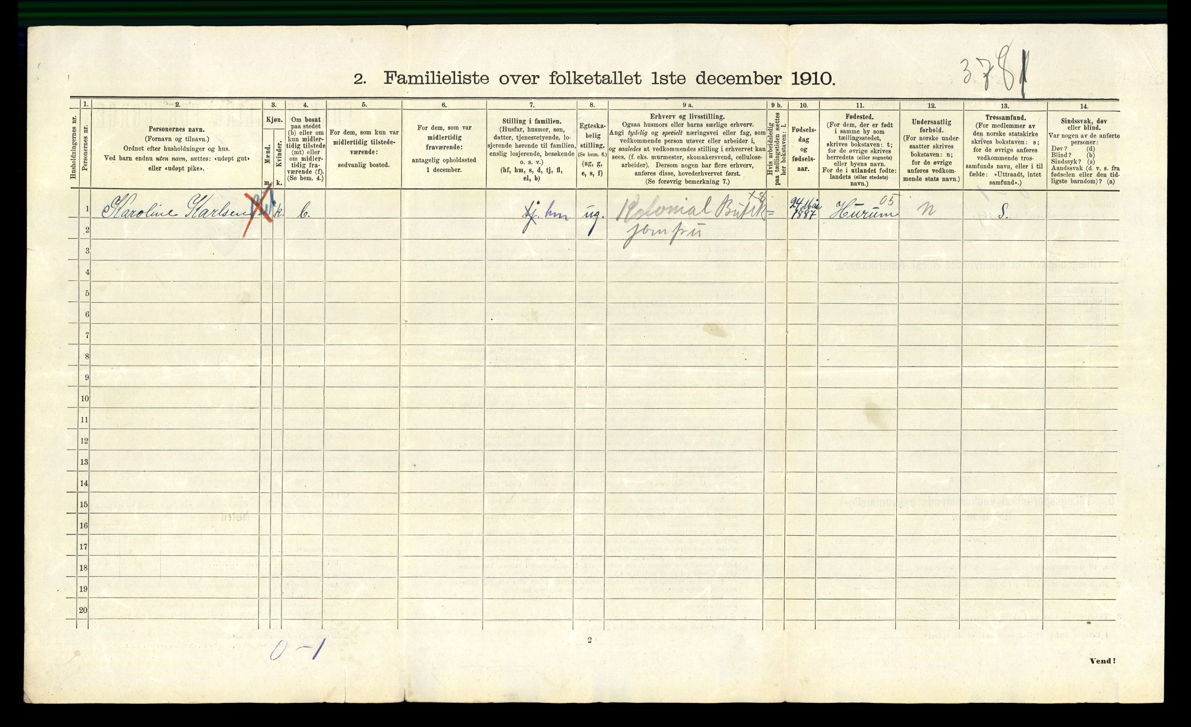 RA, 1910 census for Kristiania, 1910, p. 48146