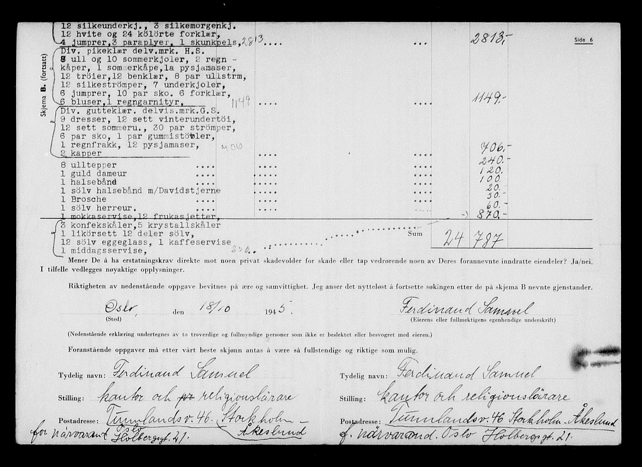 Justisdepartementet, Tilbakeføringskontoret for inndratte formuer, AV/RA-S-1564/H/Hc/Hcc/L0976: --, 1945-1947, p. 696