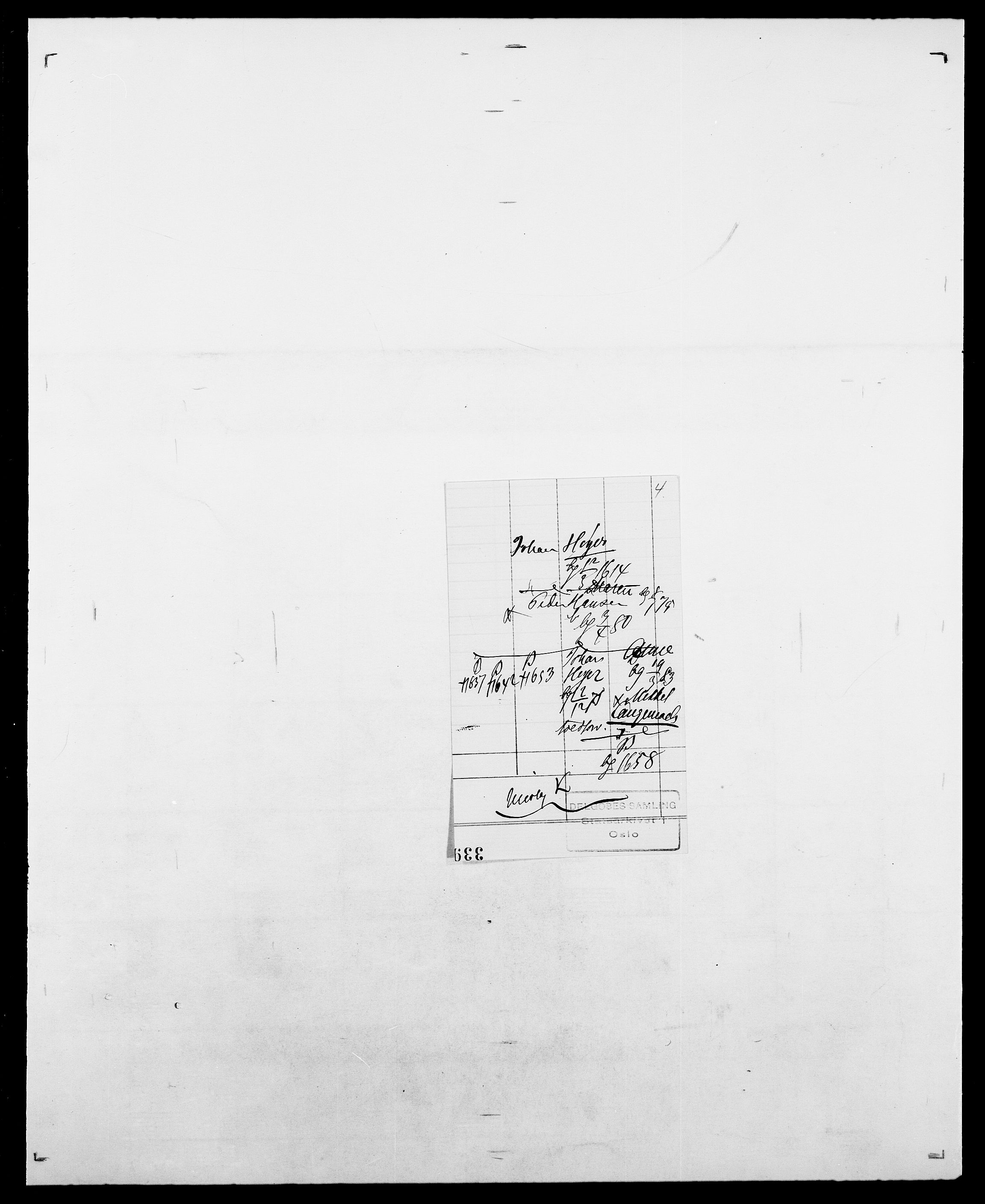 Delgobe, Charles Antoine - samling, AV/SAO-PAO-0038/D/Da/L0022: Krog - Lasteen, p. 687