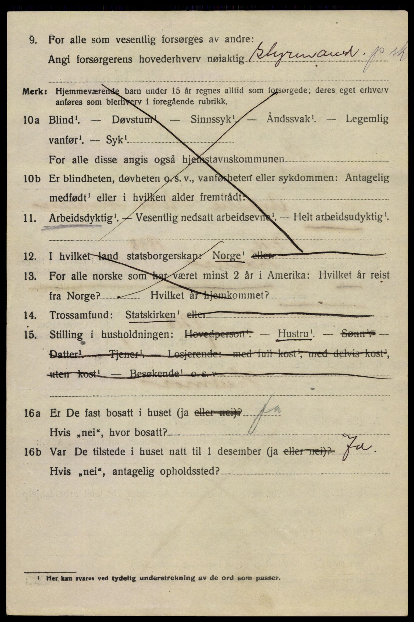 SAO, 1920 census for Sarpsborg, 1920, p. 9285