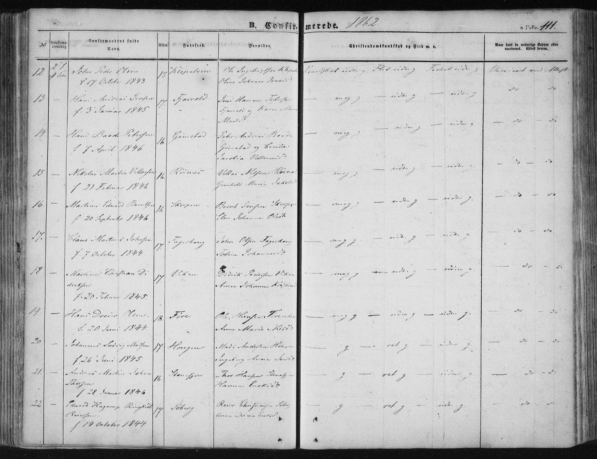 Ministerialprotokoller, klokkerbøker og fødselsregistre - Nordland, AV/SAT-A-1459/891/L1300: Parish register (official) no. 891A05, 1856-1870, p. 111