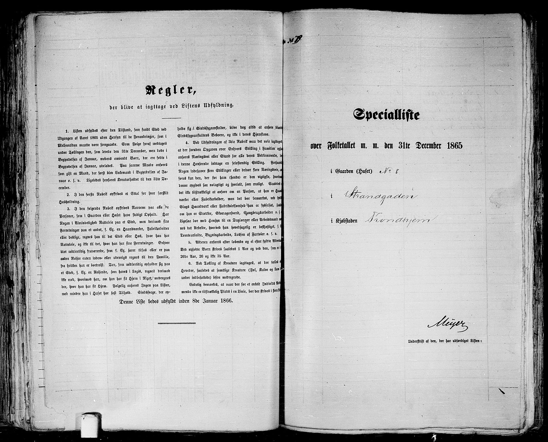 RA, 1865 census for Trondheim, 1865, p. 192