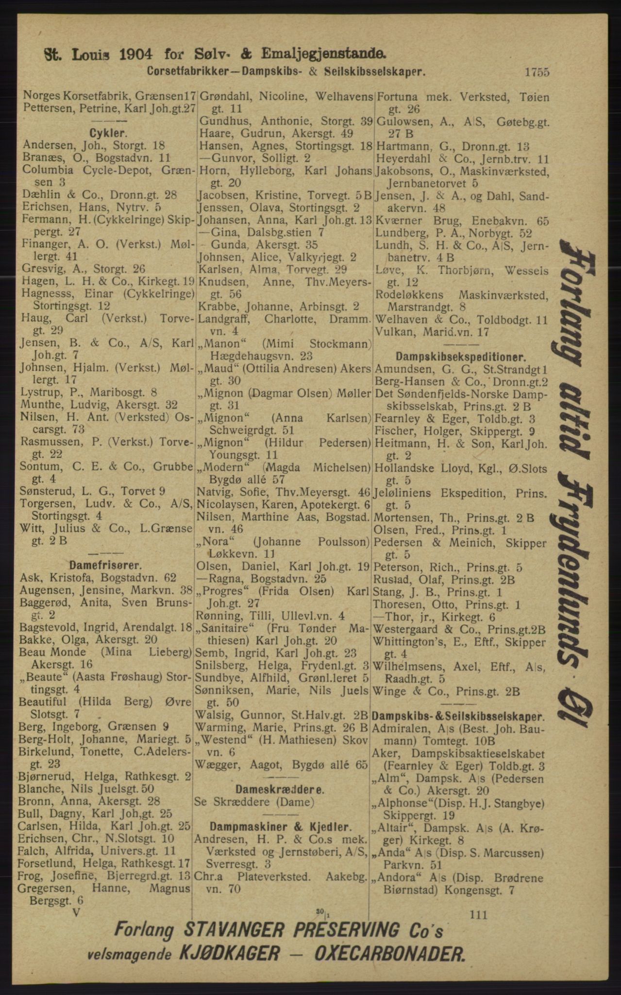 Kristiania/Oslo adressebok, PUBL/-, 1913, p. 1711