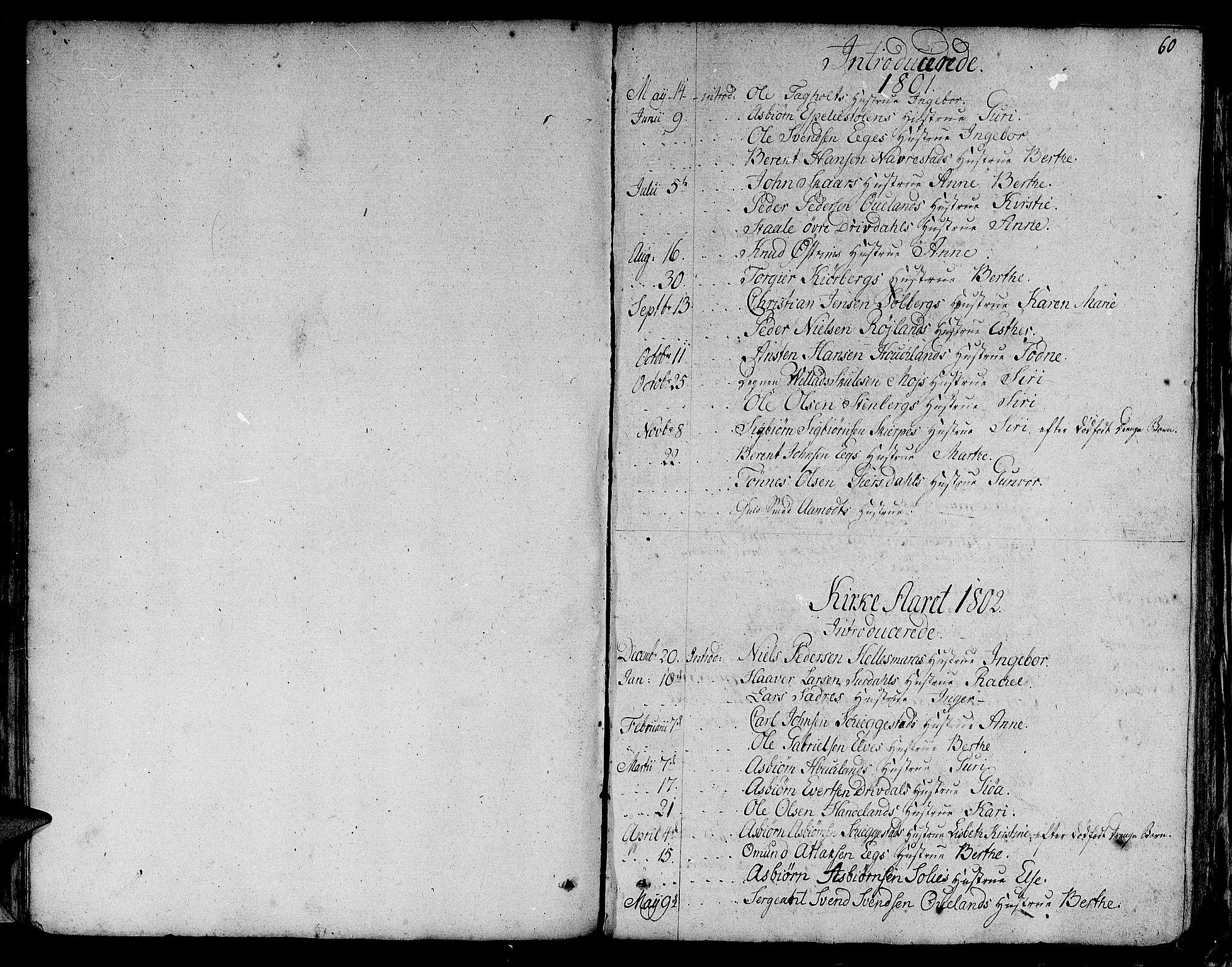 Lund sokneprestkontor, AV/SAST-A-101809/S06/L0004: Parish register (official) no. A 4 /1, 1801-1864, p. 60