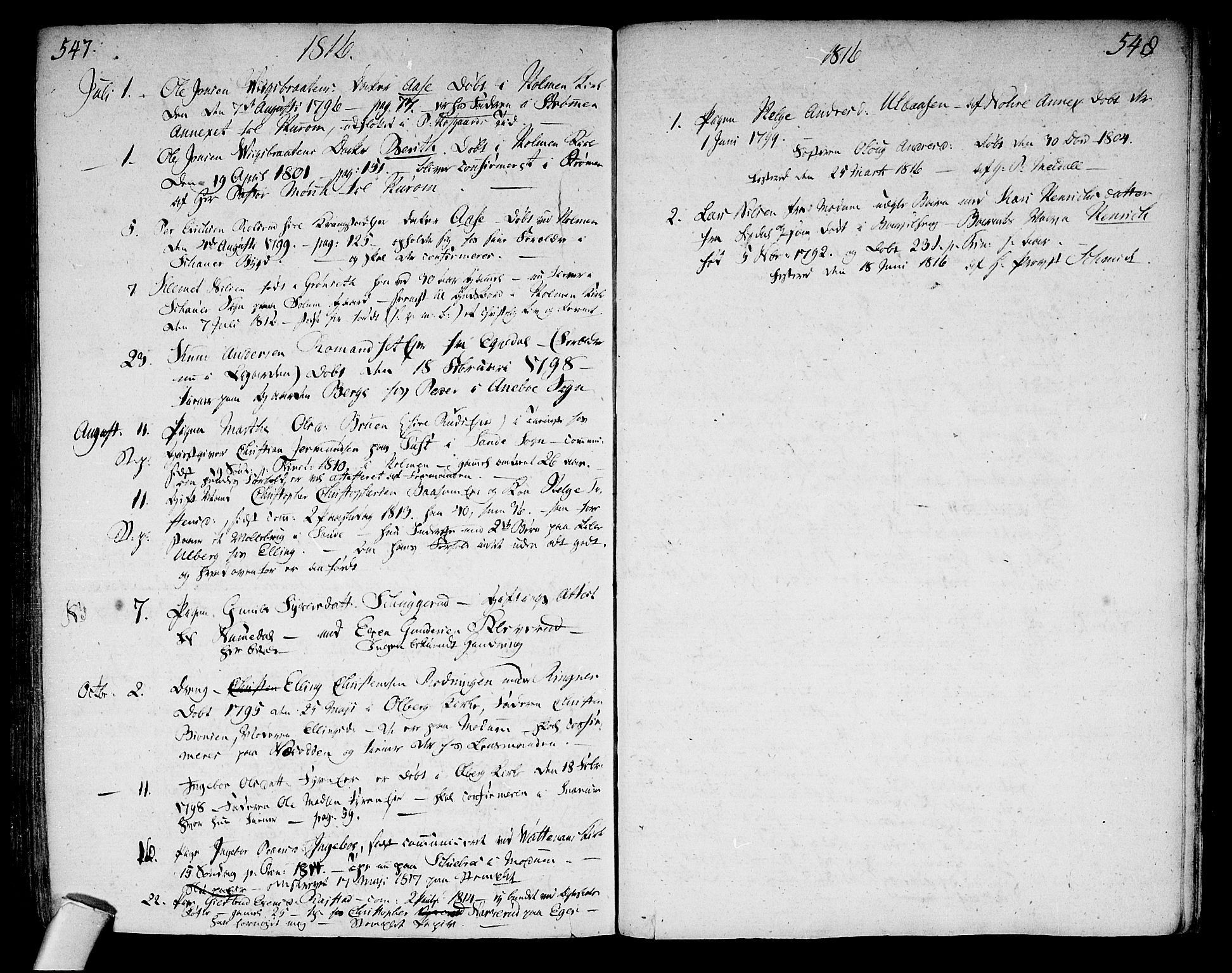 Sigdal kirkebøker, AV/SAKO-A-245/F/Fa/L0003: Parish register (official) no. I 3, 1793-1811, p. 547-548