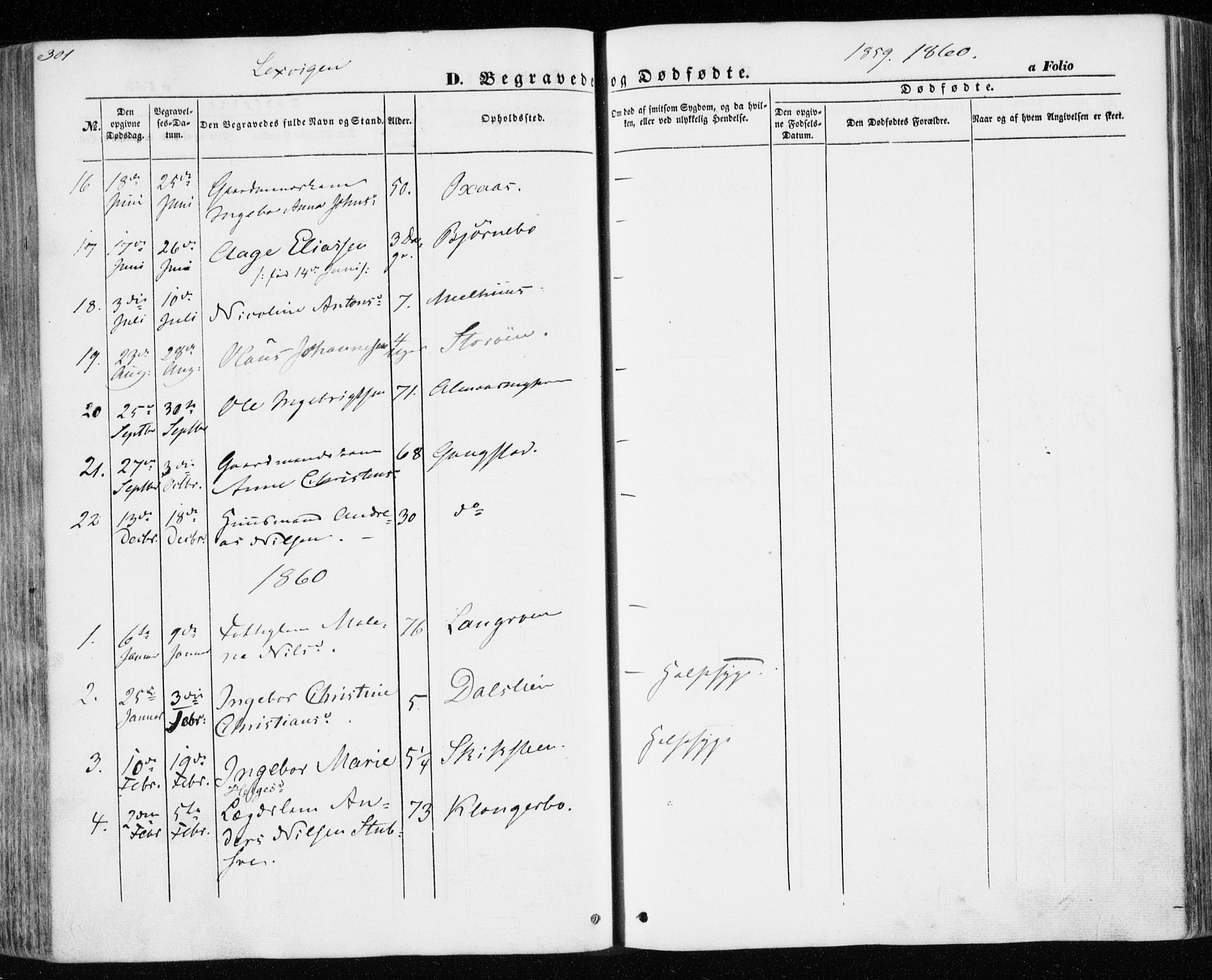 Ministerialprotokoller, klokkerbøker og fødselsregistre - Nord-Trøndelag, SAT/A-1458/701/L0008: Parish register (official) no. 701A08 /1, 1854-1863, p. 301