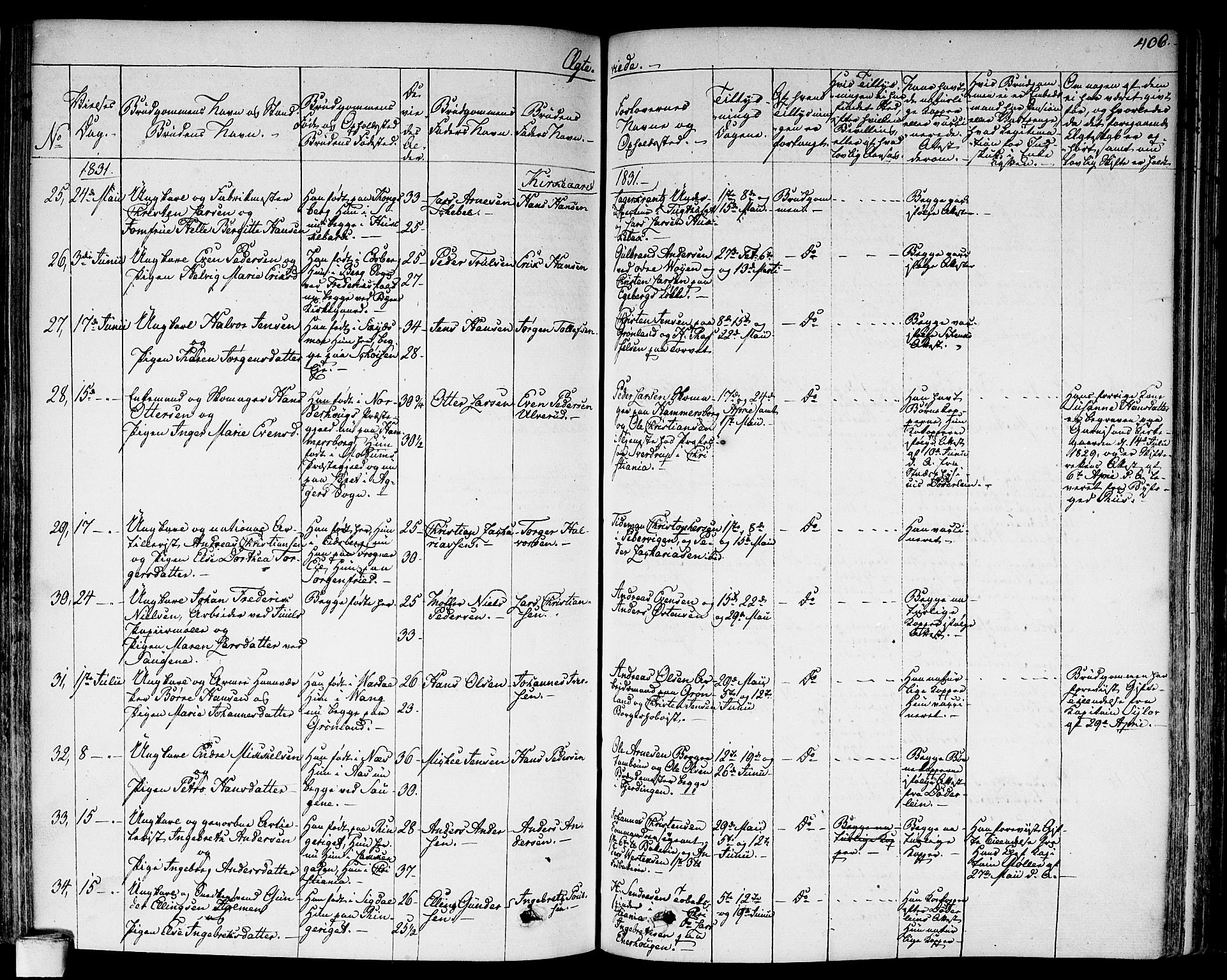 Aker prestekontor kirkebøker, AV/SAO-A-10861/F/L0013: Parish register (official) no. 13, 1828-1837, p. 406