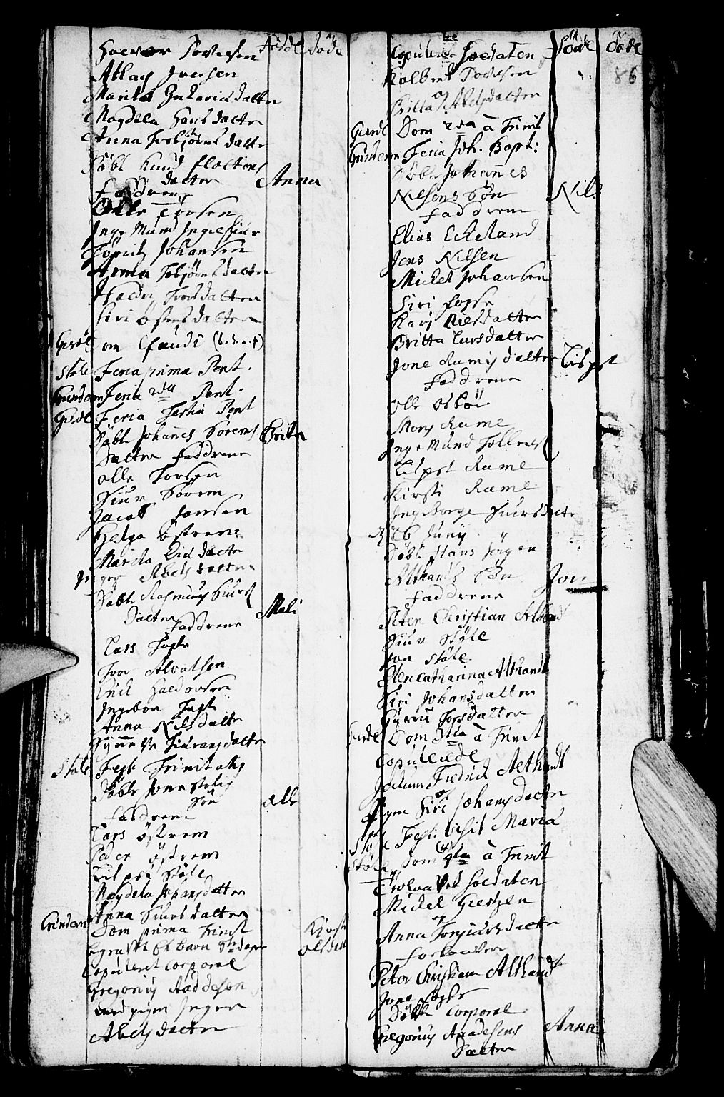 Etne sokneprestembete, AV/SAB-A-75001/H/Haa: Parish register (official) no. A 2, 1725-1755, p. 86