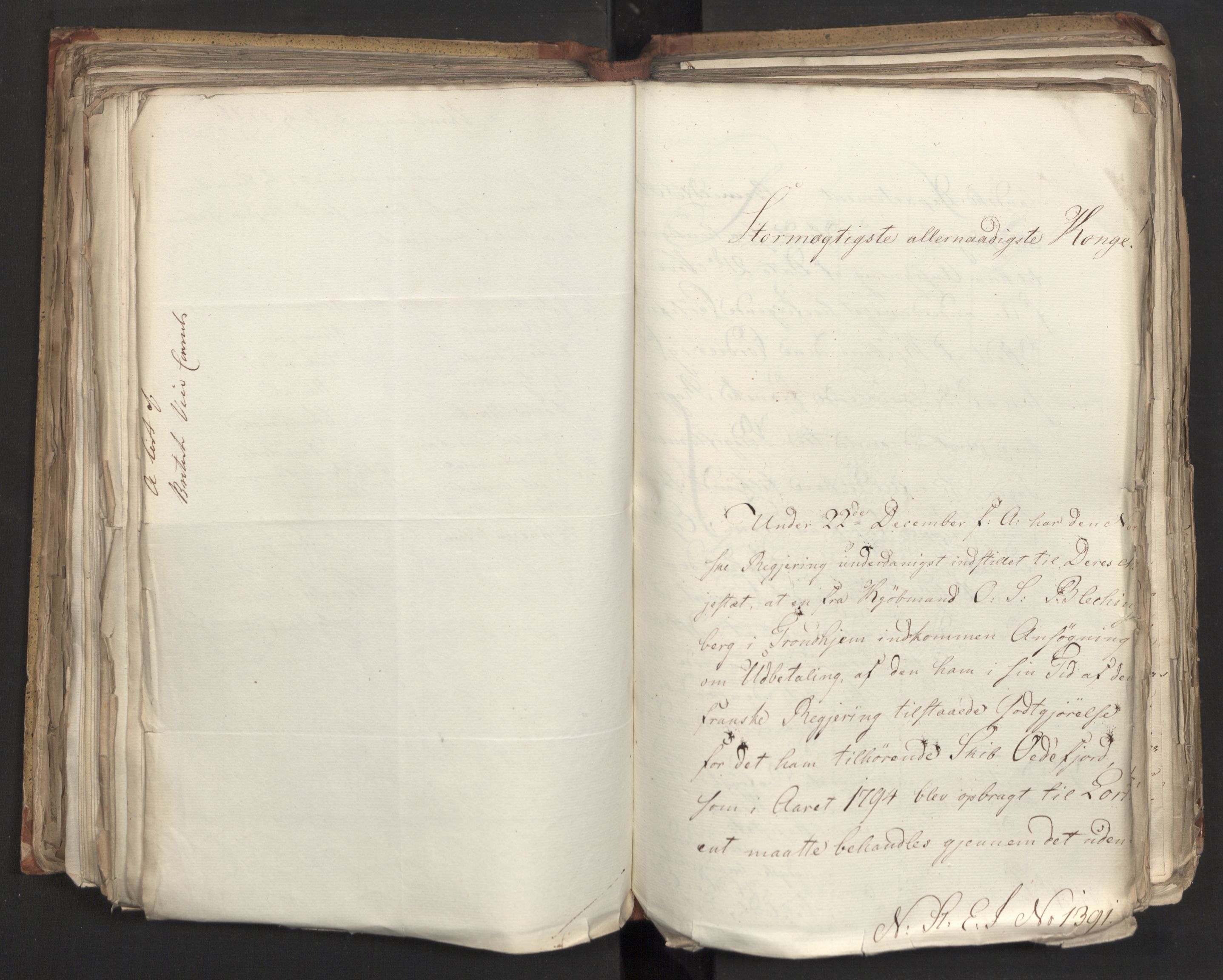 Statsrådsavdelingen i Stockholm, AV/RA-S-1003/D/Da/L0006: Regjeringsinnstillinger nr. 1247-1544, 1816, p. 277