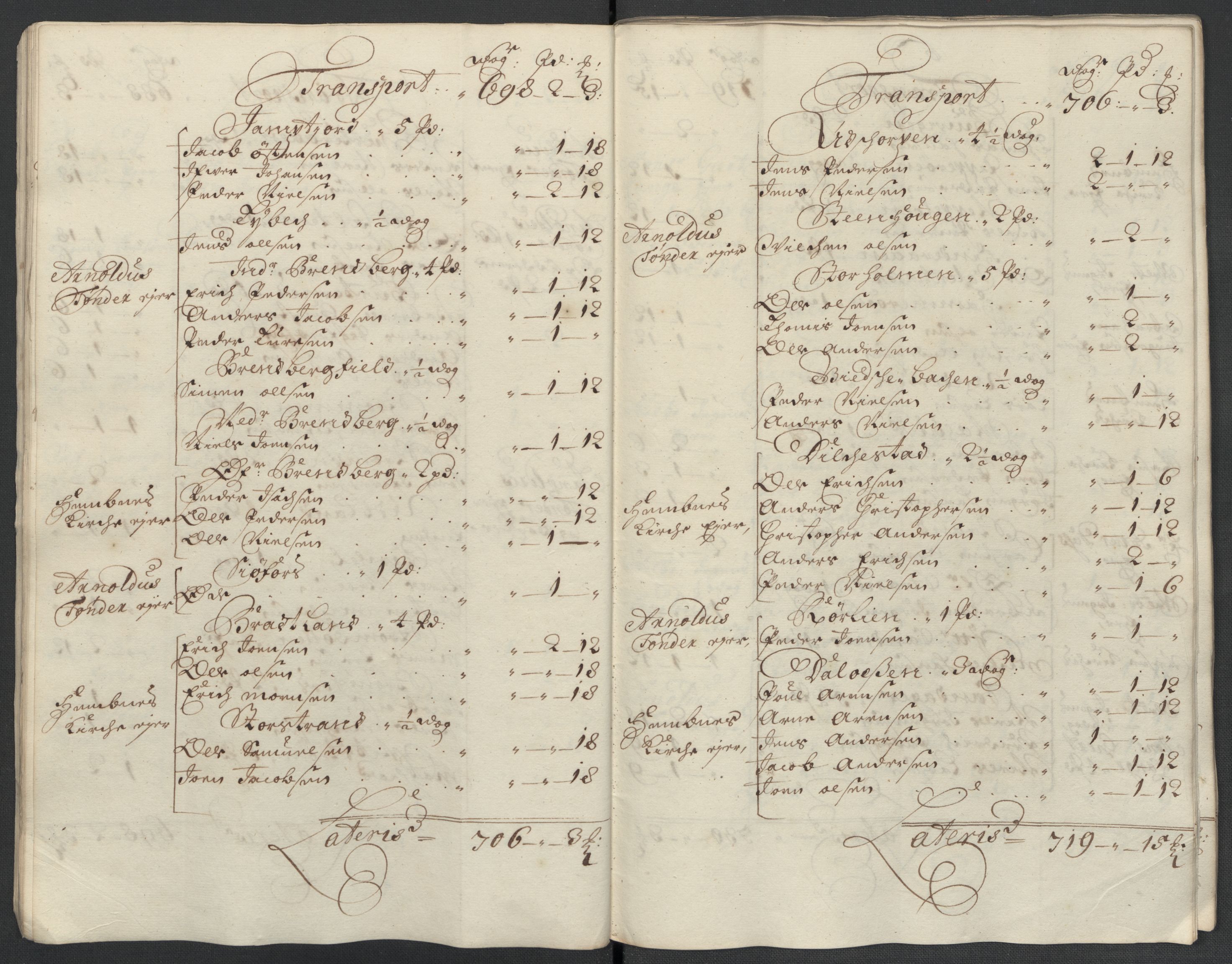 Rentekammeret inntil 1814, Reviderte regnskaper, Fogderegnskap, AV/RA-EA-4092/R65/L4509: Fogderegnskap Helgeland, 1706-1707, p. 46