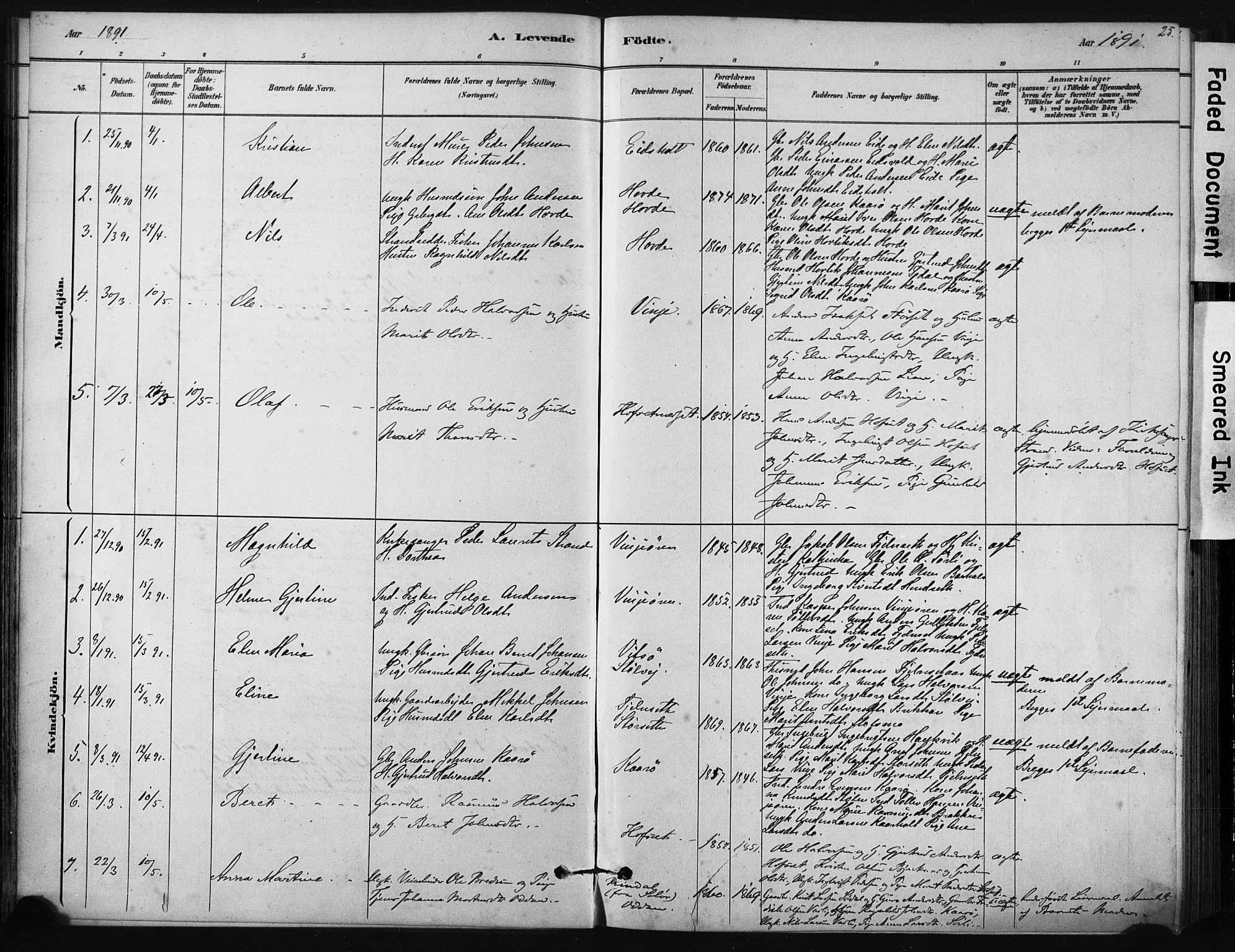 Ministerialprotokoller, klokkerbøker og fødselsregistre - Sør-Trøndelag, AV/SAT-A-1456/631/L0512: Parish register (official) no. 631A01, 1879-1912, p. 25