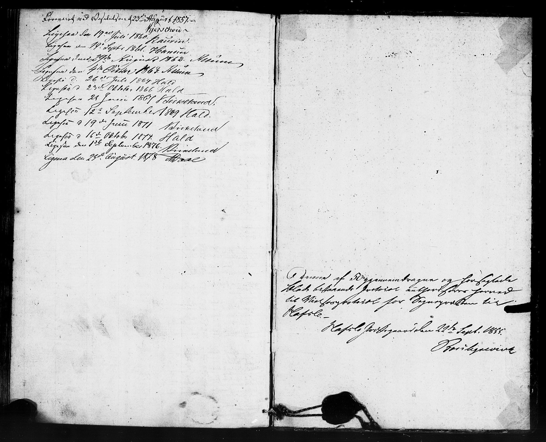 Hafslo sokneprestembete, AV/SAB-A-80301/H/Haa/Haaa/L0013: Parish register (official) no. A 13, 1854-1879, p. 52